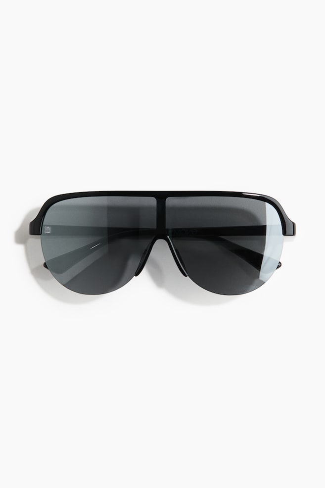 Sports Sunglasses - Black - 1