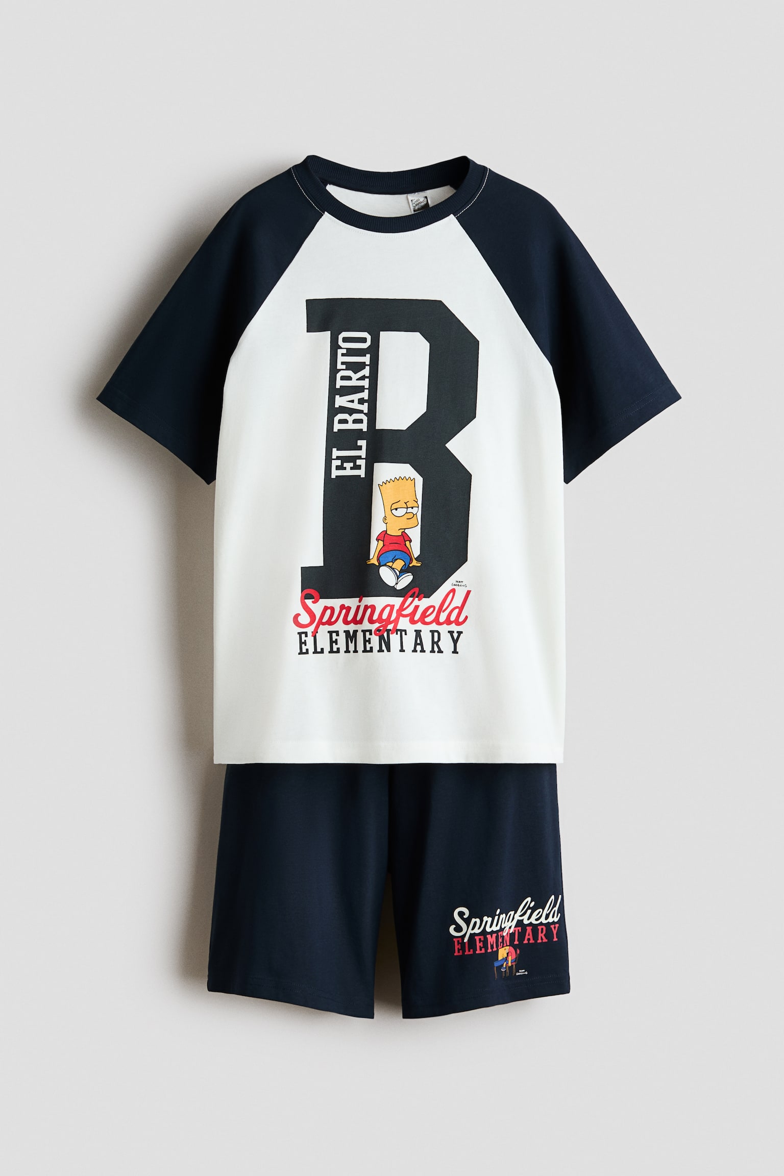 Printed Cotton Pajamas - Navy blue/The Simpsons