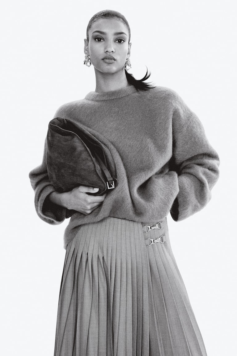 Pull oversize en mohair mélangé