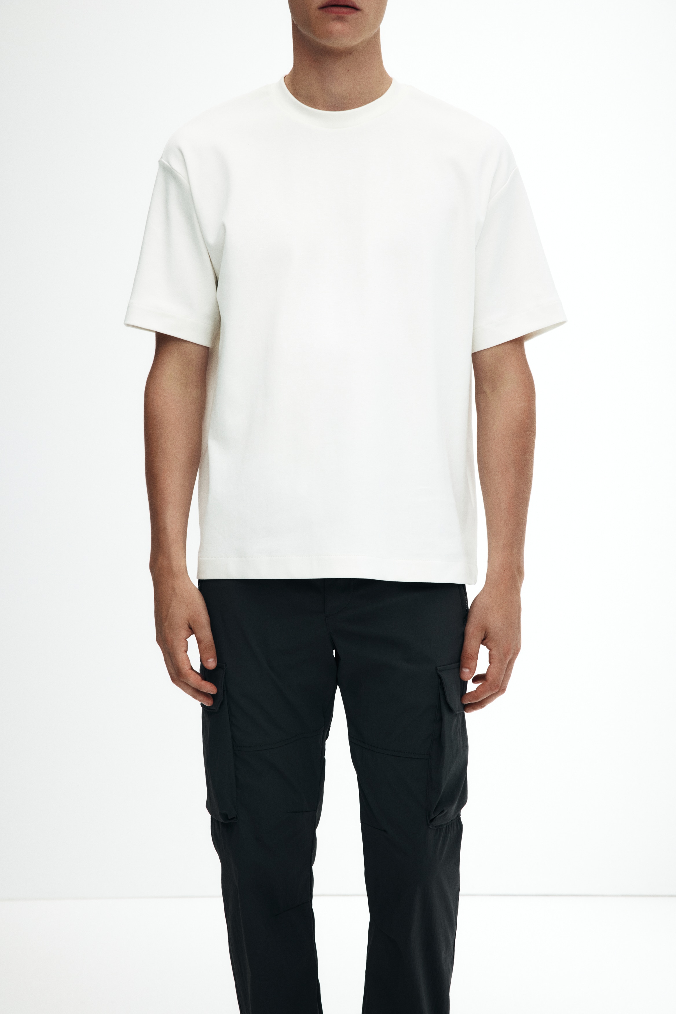 Regular Fit Nylon cargo trousers