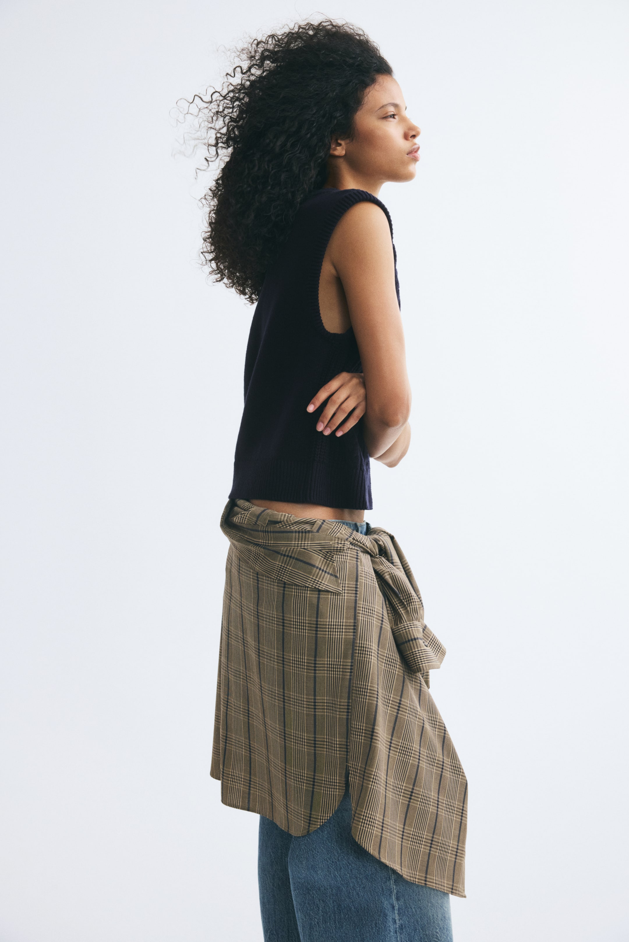 Cable-Knit Sweater Vest