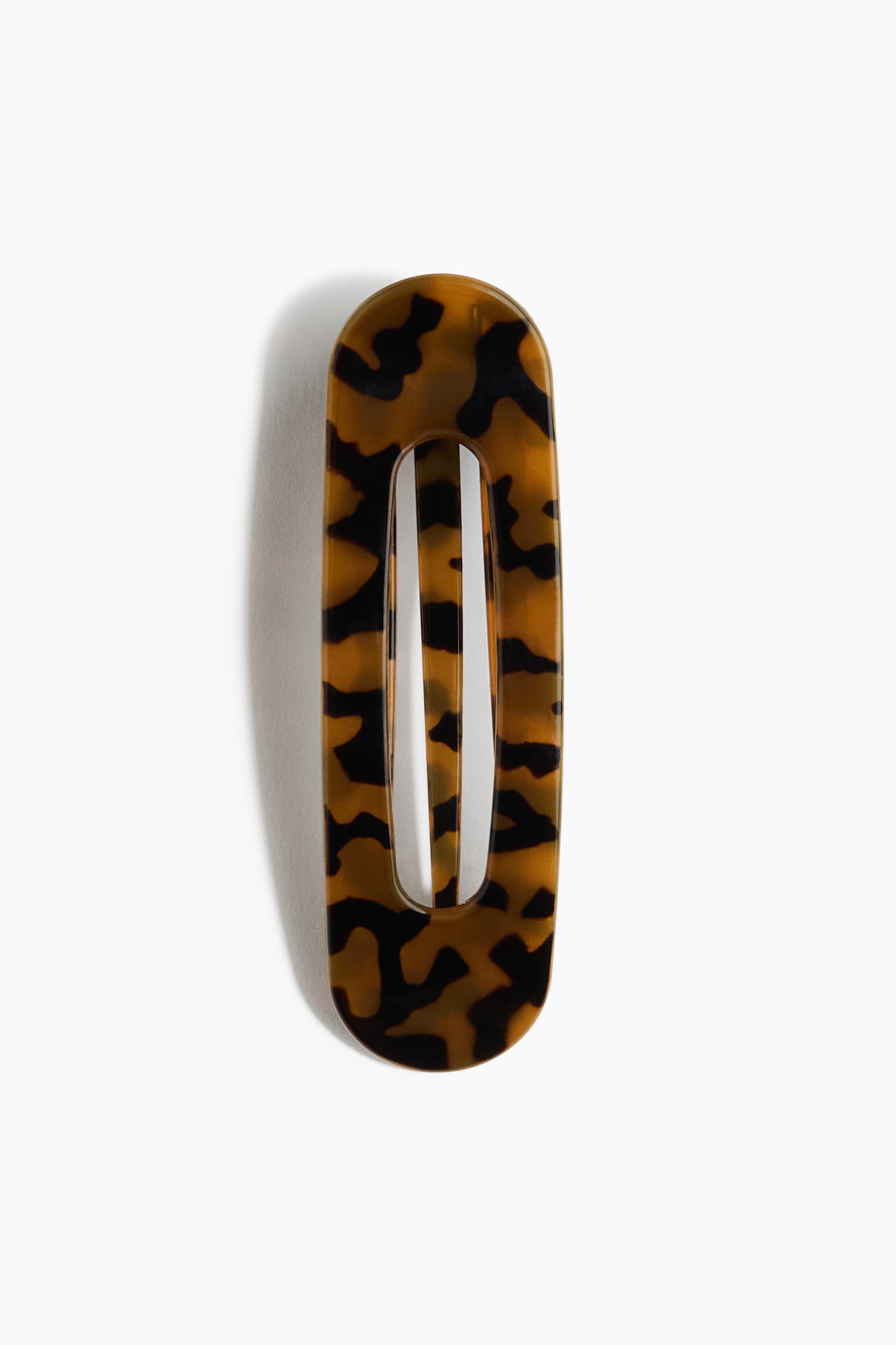 Plastic hair claw - Brown/tortoiseshell pattern