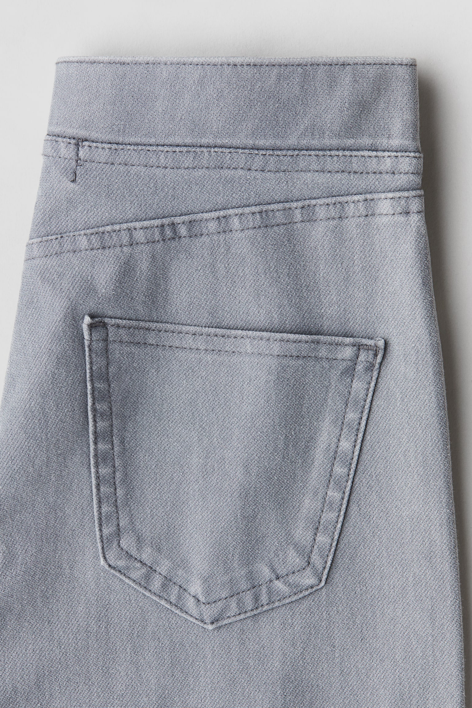 Wide denim-look trousers - Light grey/Stars/Dark grey - 2