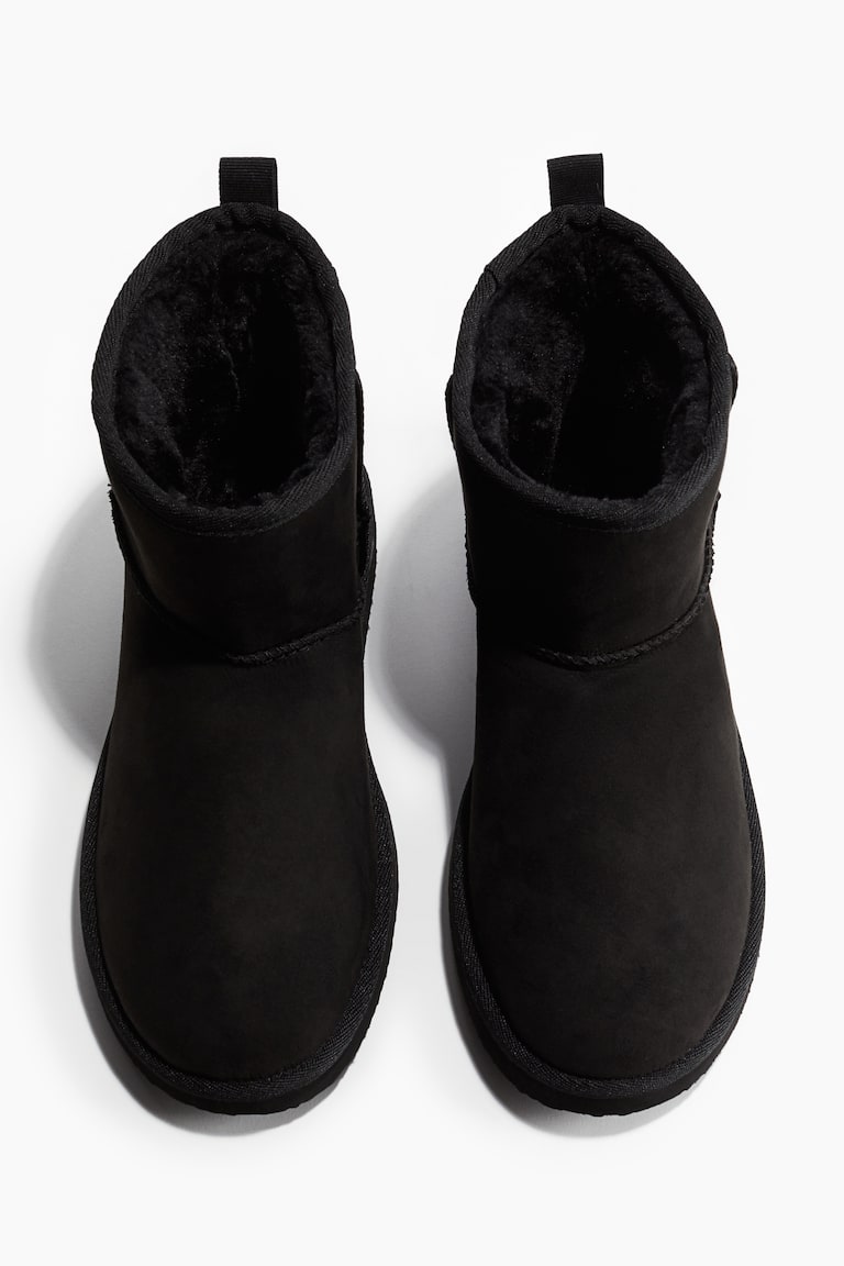 Warm-lined Slip-on Boots Black Men H&M US