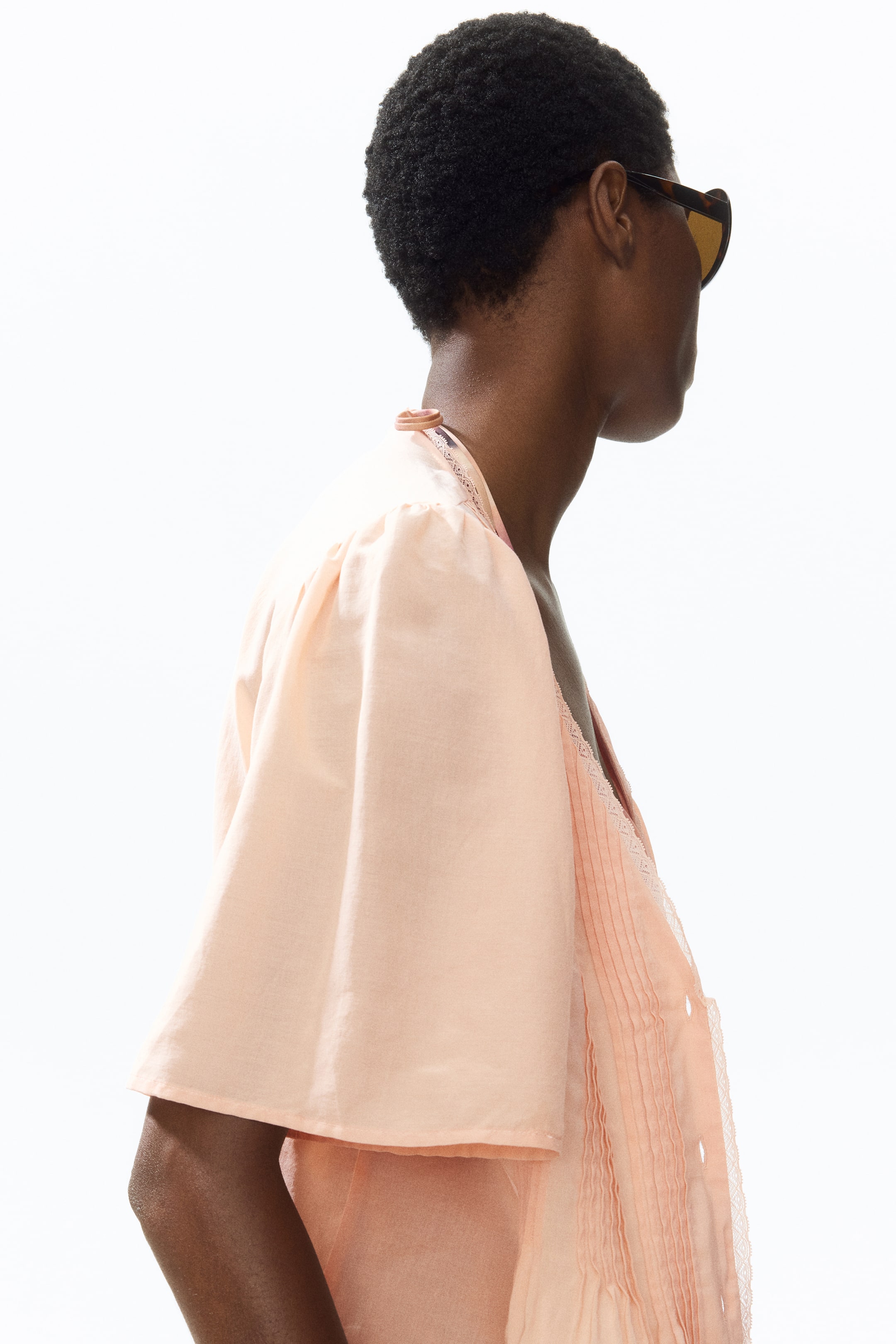 Blouse with Pintucks