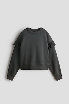 Sweatshirt med volanger