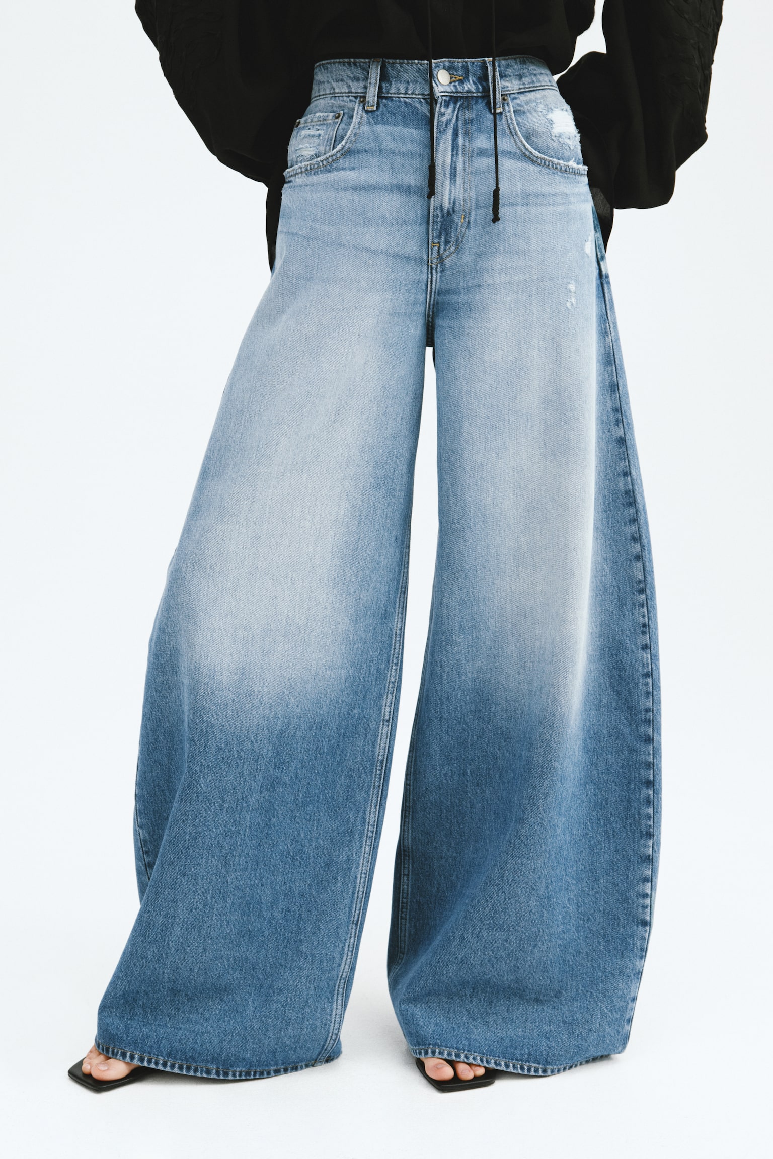 Barrel Leg Regular Jeans - Light denim blue - 5