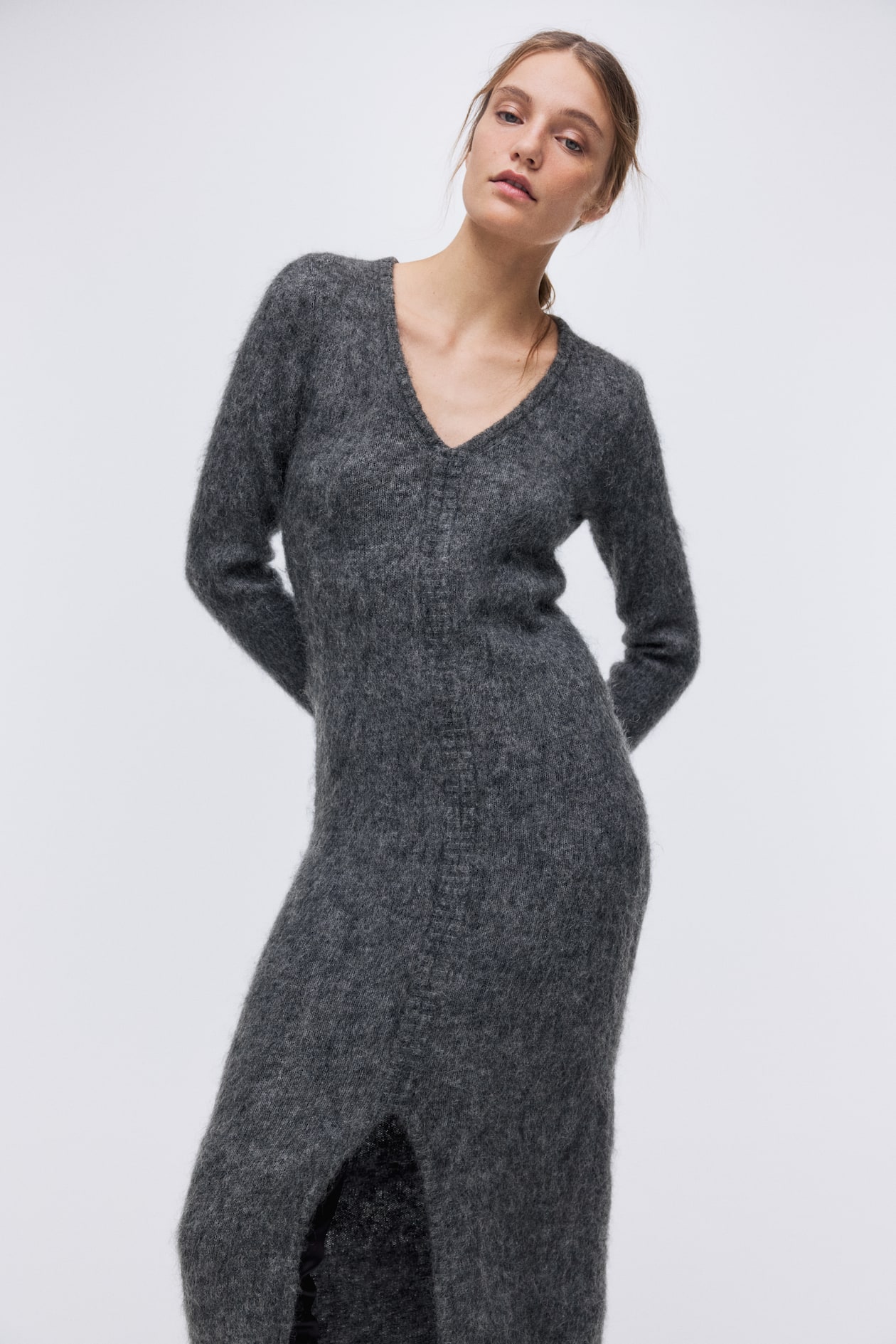 Open-Back Mohair-Blend Dress - image 4