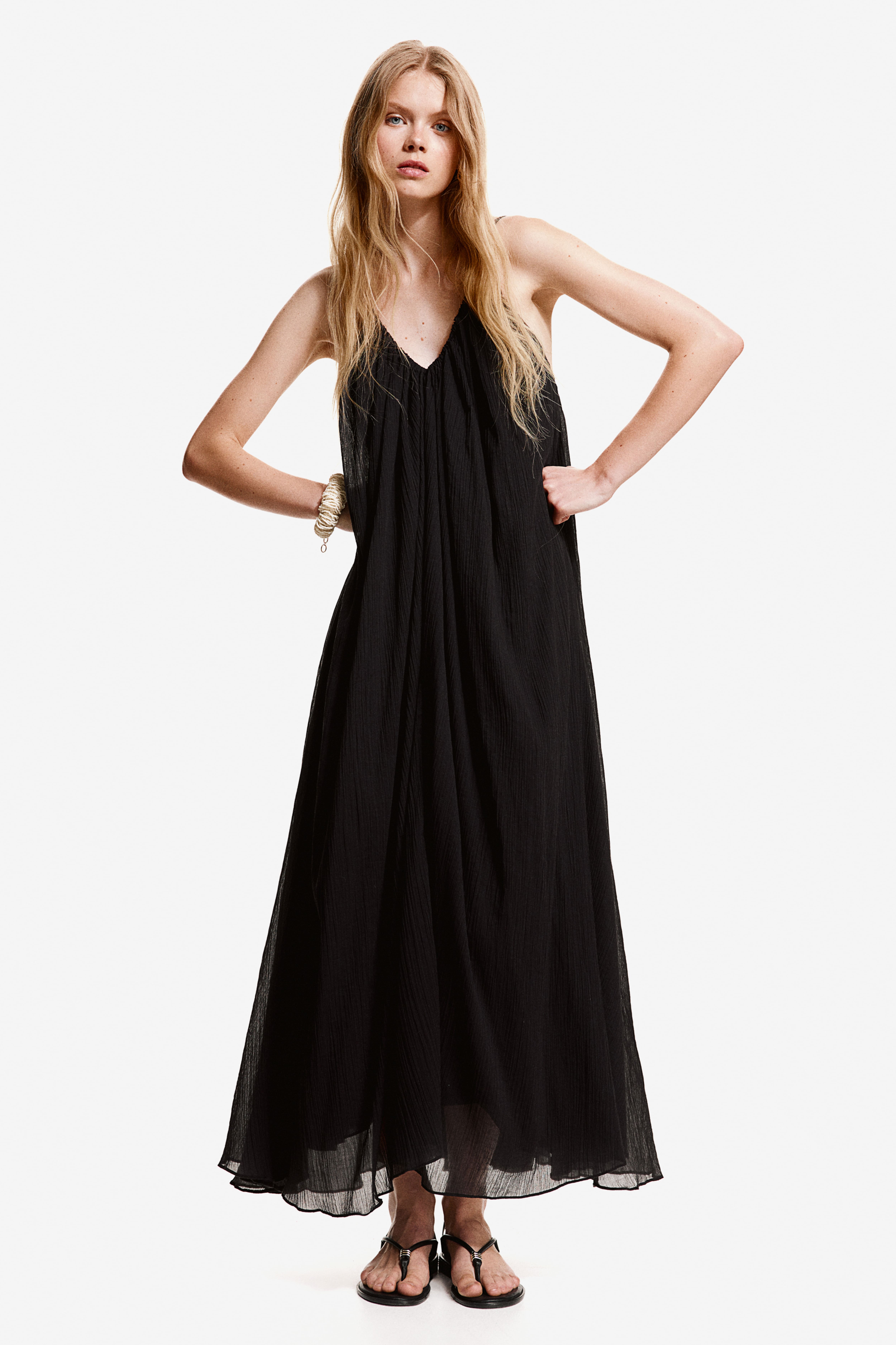 Black maxi shops dress h&m