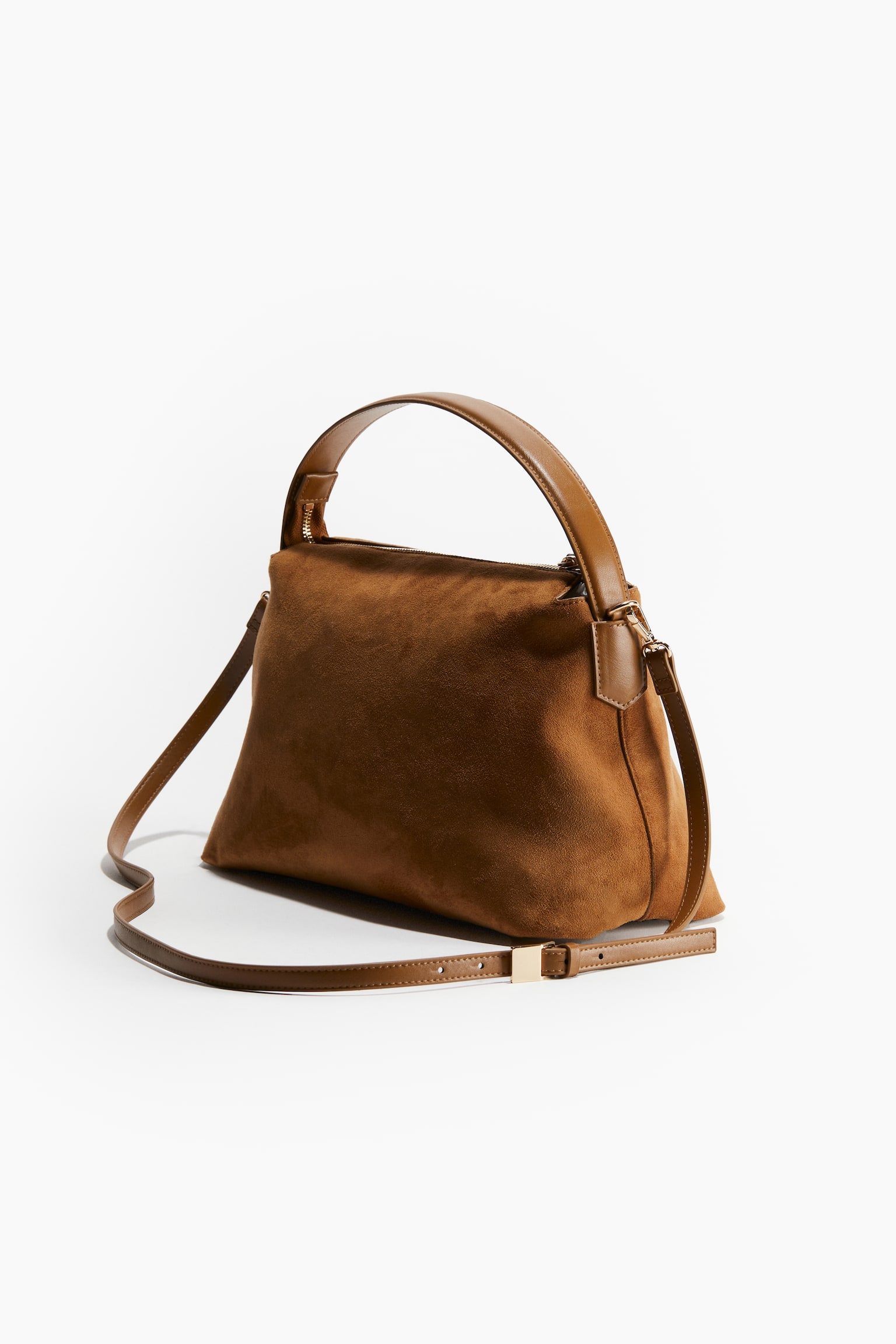 Napped Crossbody Bag - Brown - 3