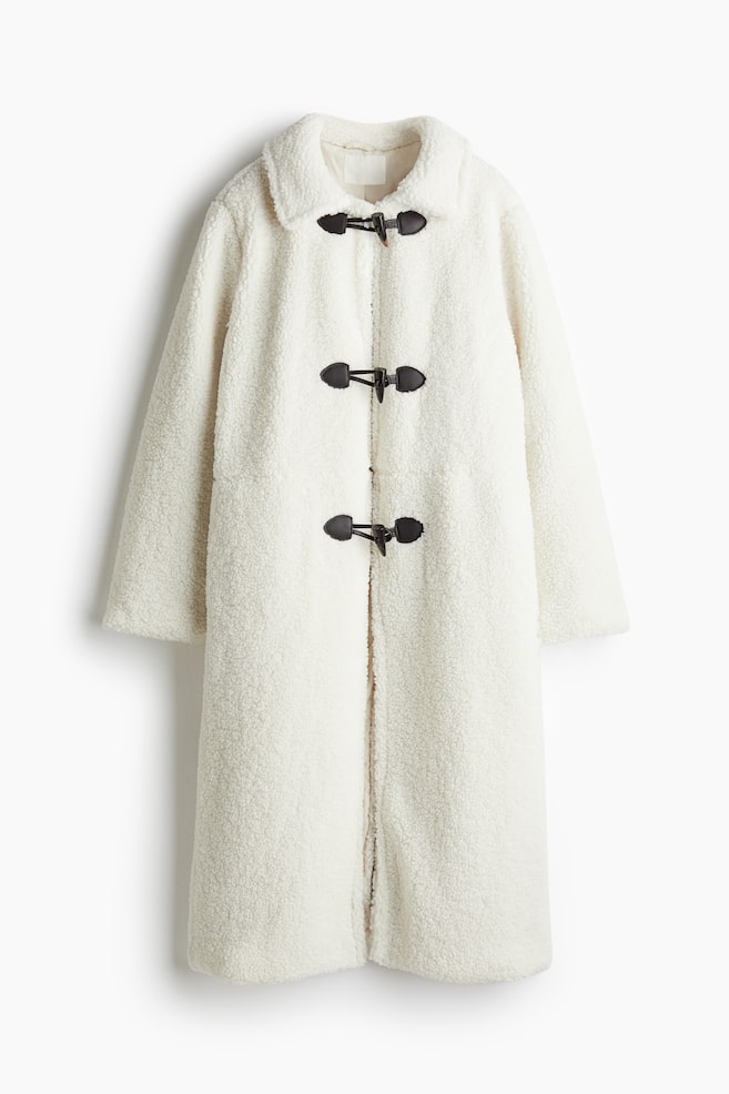 Teddy coat - White - 1