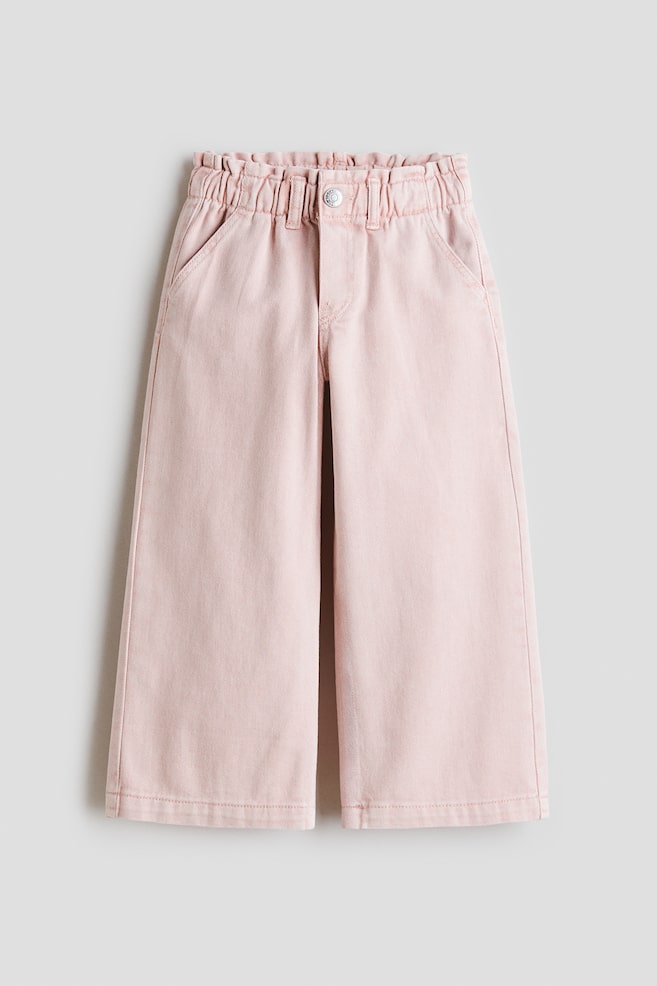 Daisy Wide Leg Paper-Bag Jeans - Light dusty pink/Denim blue/Denim blue/Gray/Light denim blue/Denim blue/Light pink/Dusty pink/floral - 1