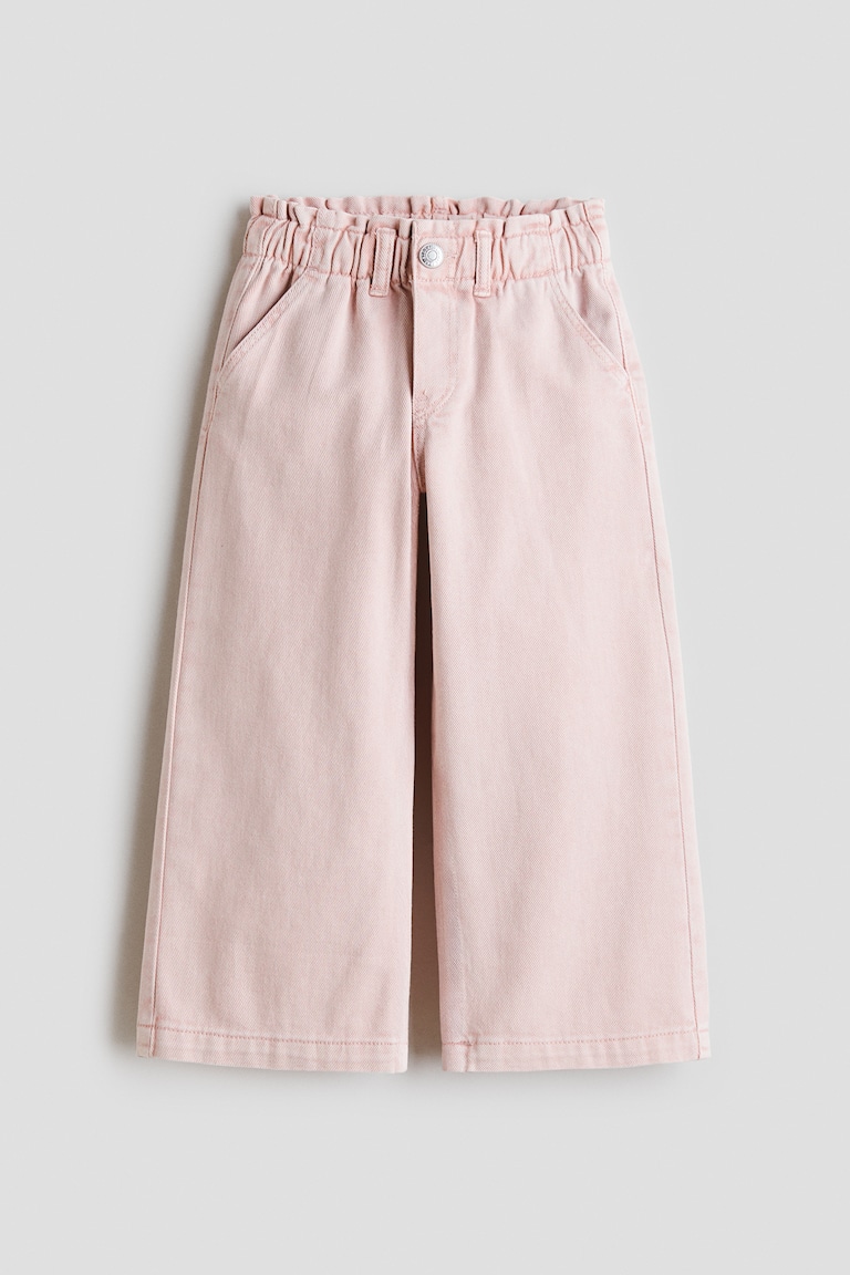 Wide Leg Farmerke s nabranim strukom