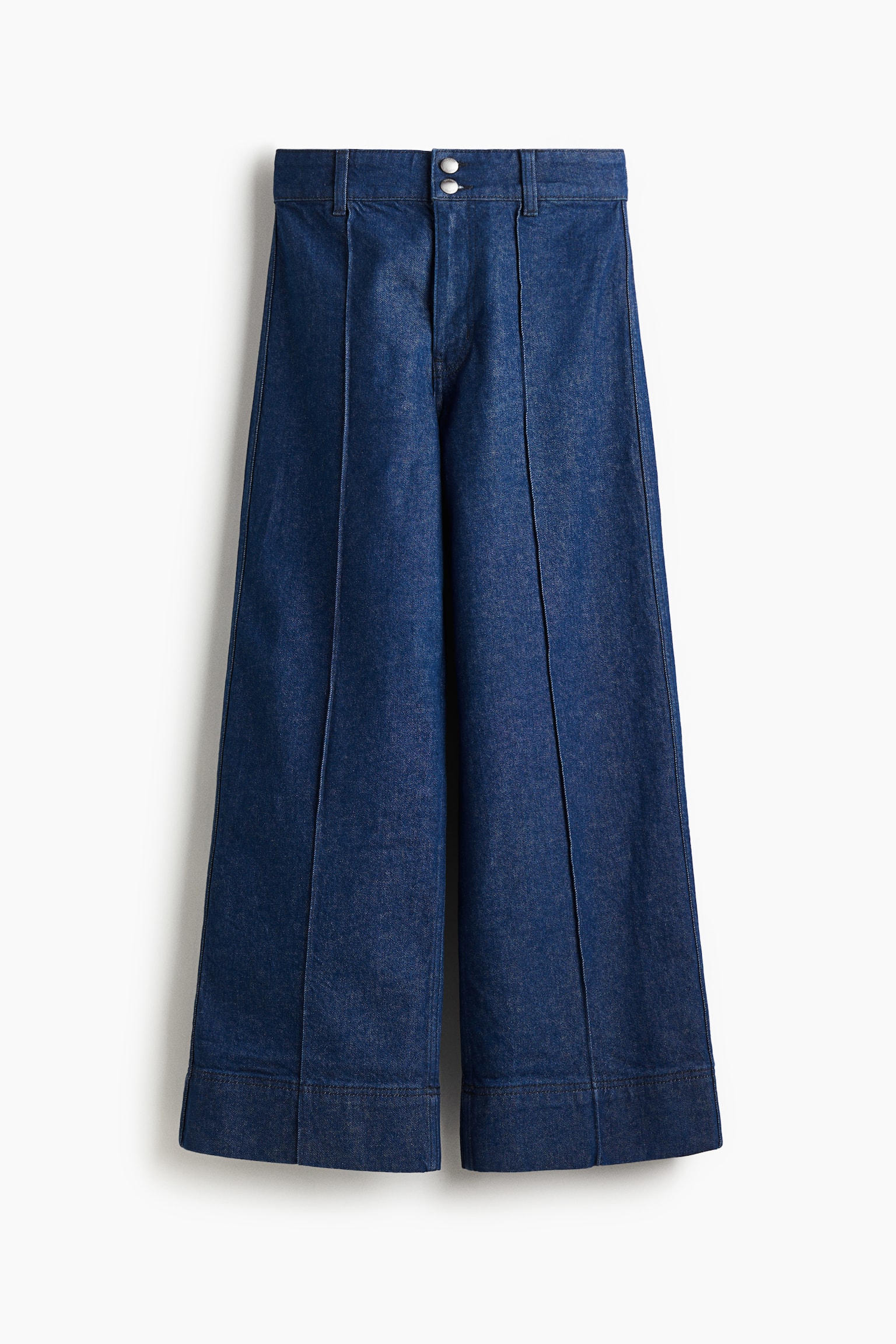 Женские джинсы H&M Wide High Ankle, цвет: Синий — фото 1