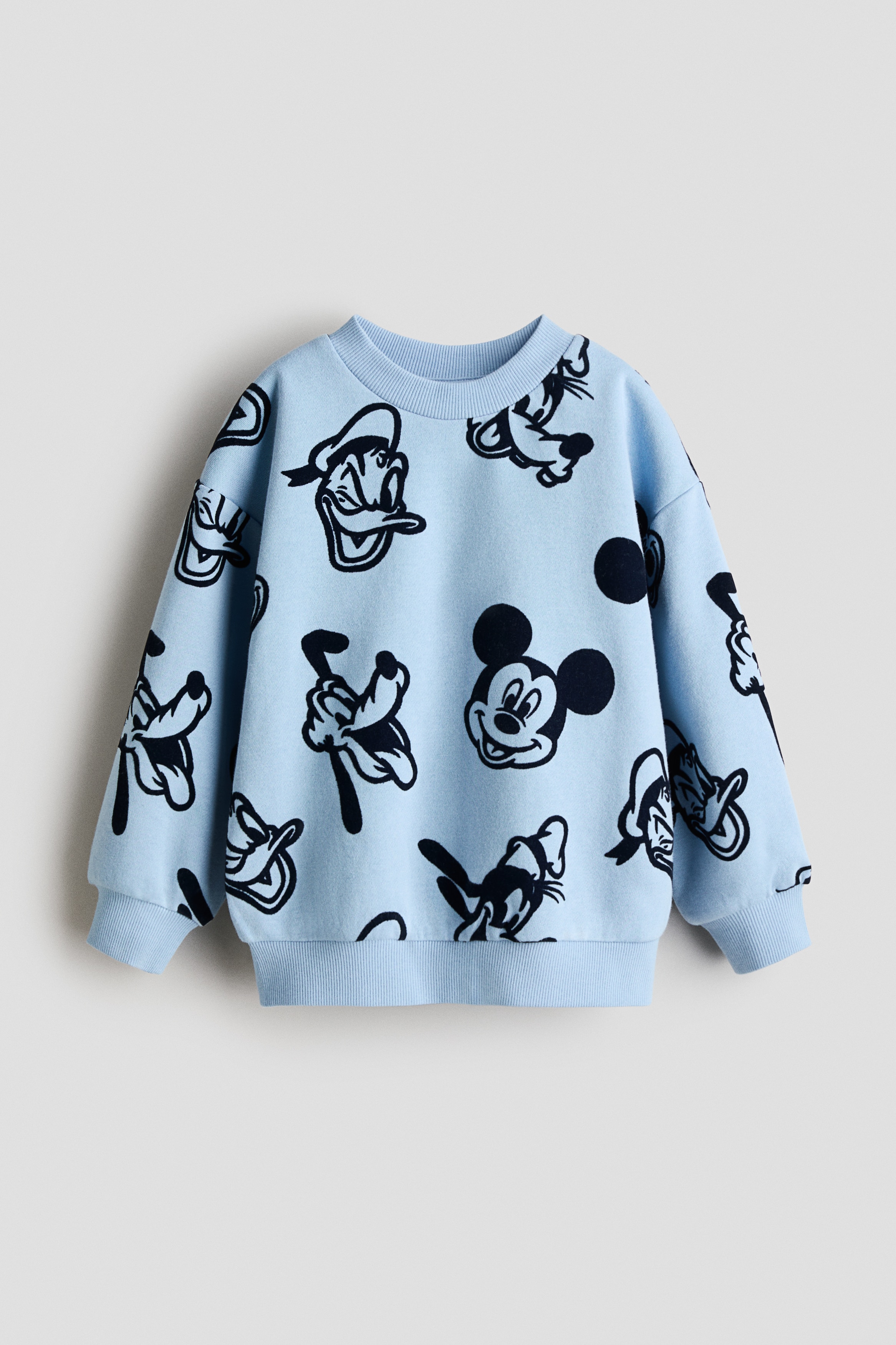 Oversized sweatshirt med tryckModell