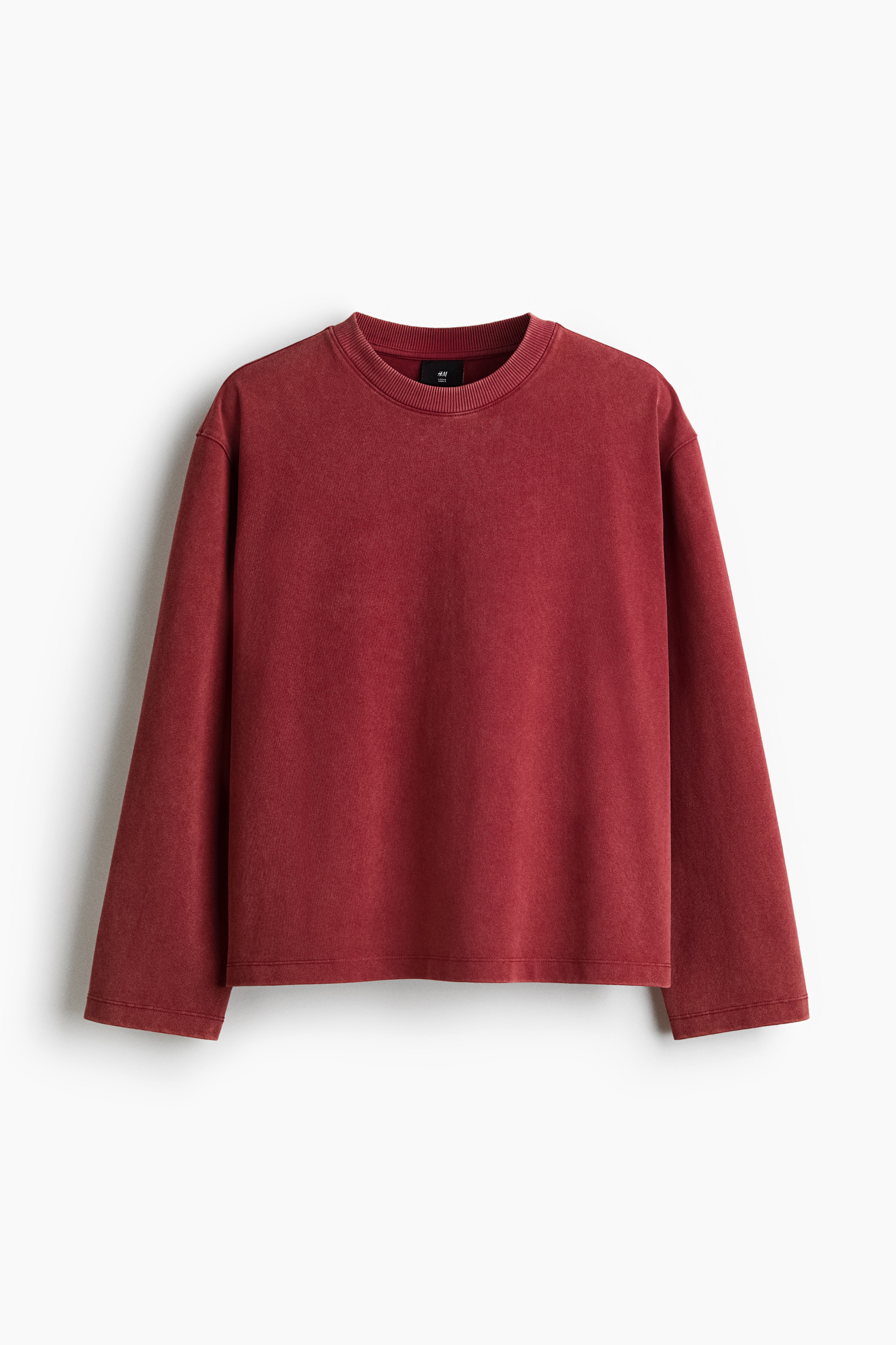 Playera Loose Fit de manga larga - Rojo/Negro/Crema/Azul claro