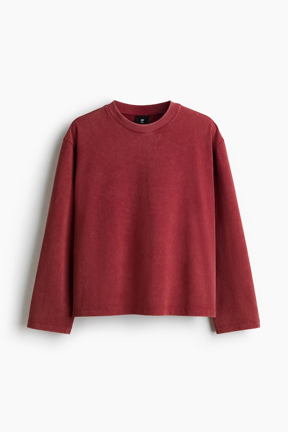 Мужские рубашки H&M Loose-Fit Long-Sleeved Shirt