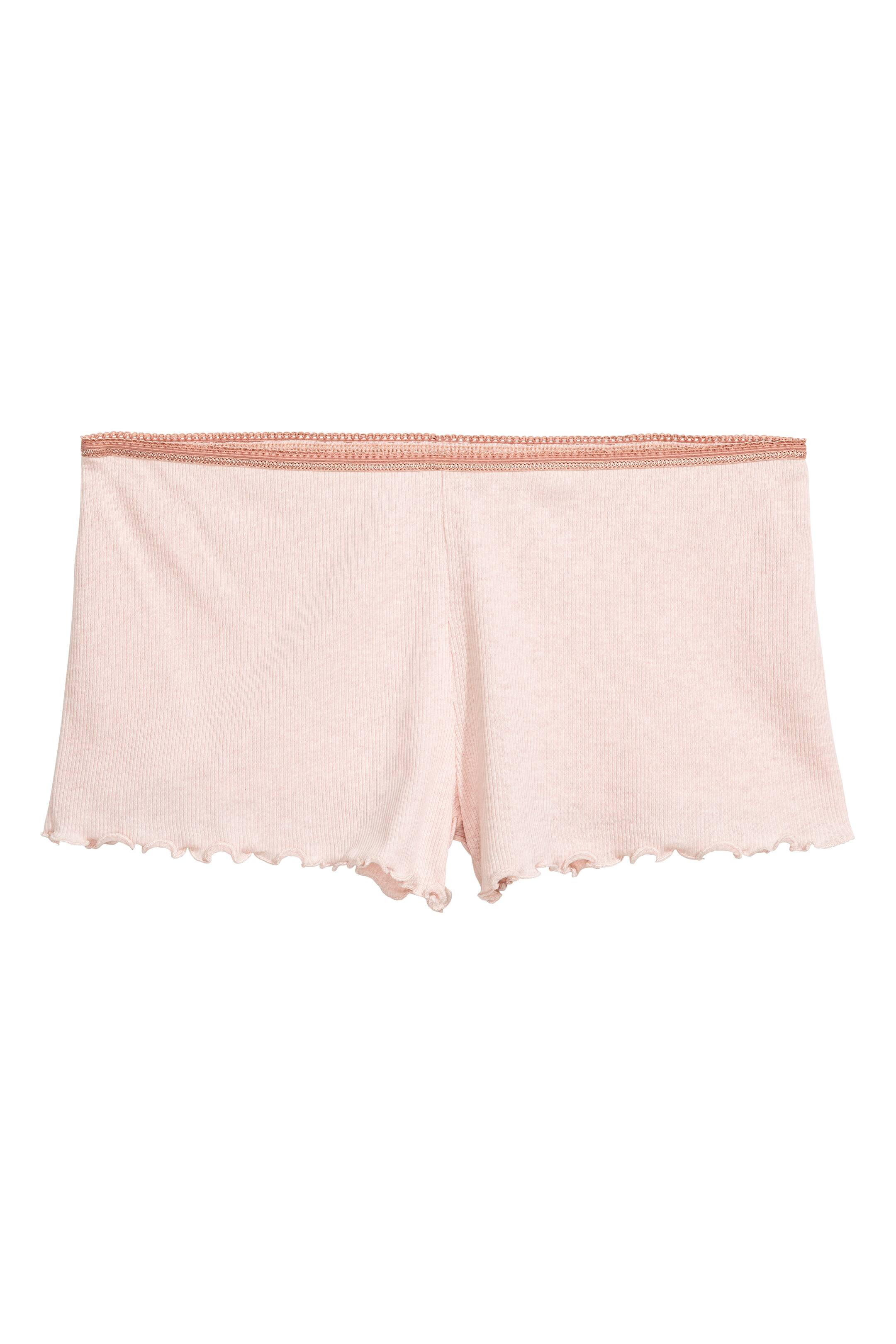 View larger image: Pyjama top and shorts - Powder pink - Ladies | H&M GB 1