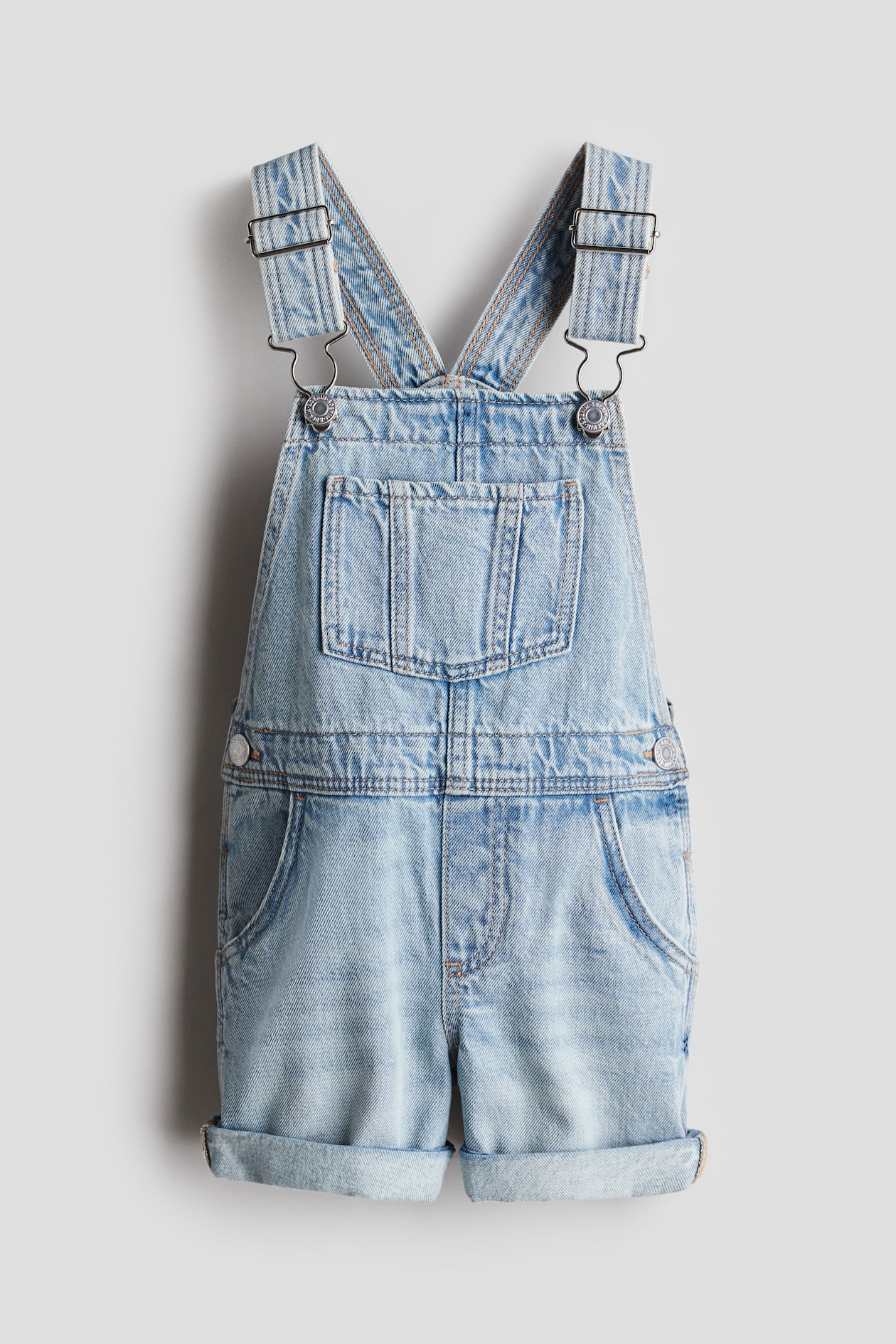 Light denim blue Denim Overall Shorts for kids H&M CA