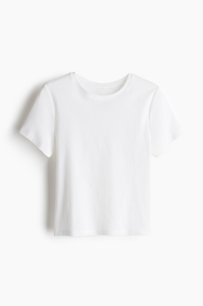 Fitted T-shirt - White - 1