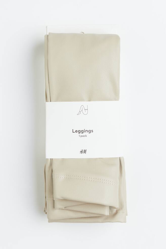 Coated leggings - Lys beige/Sort/Mørk brun/Mørk kakigrønn/dc/dc/dc - 1
