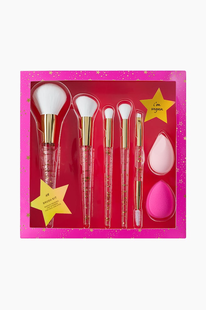 Make-up brush kit - Gold-coloured - 1