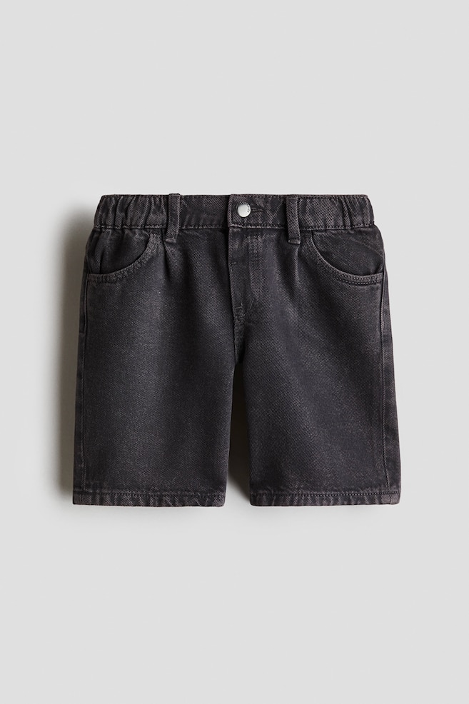 Knälånga jeansshorts - Mörk denimgrå/Ljus denimblå/Brun/Mörk denimblå/Denimblå - 1