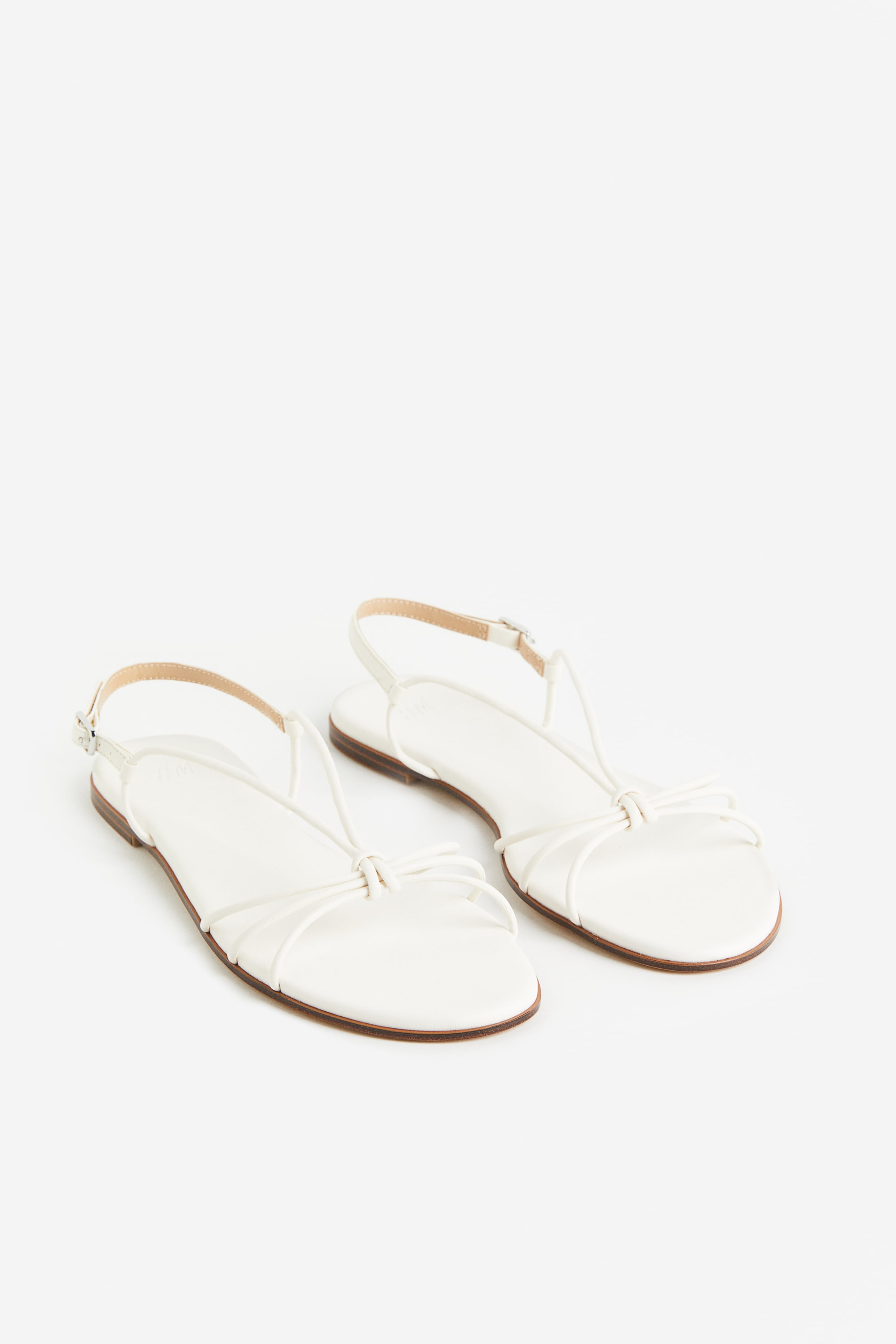 Strappy Sandals - White - Ladies | H&M US