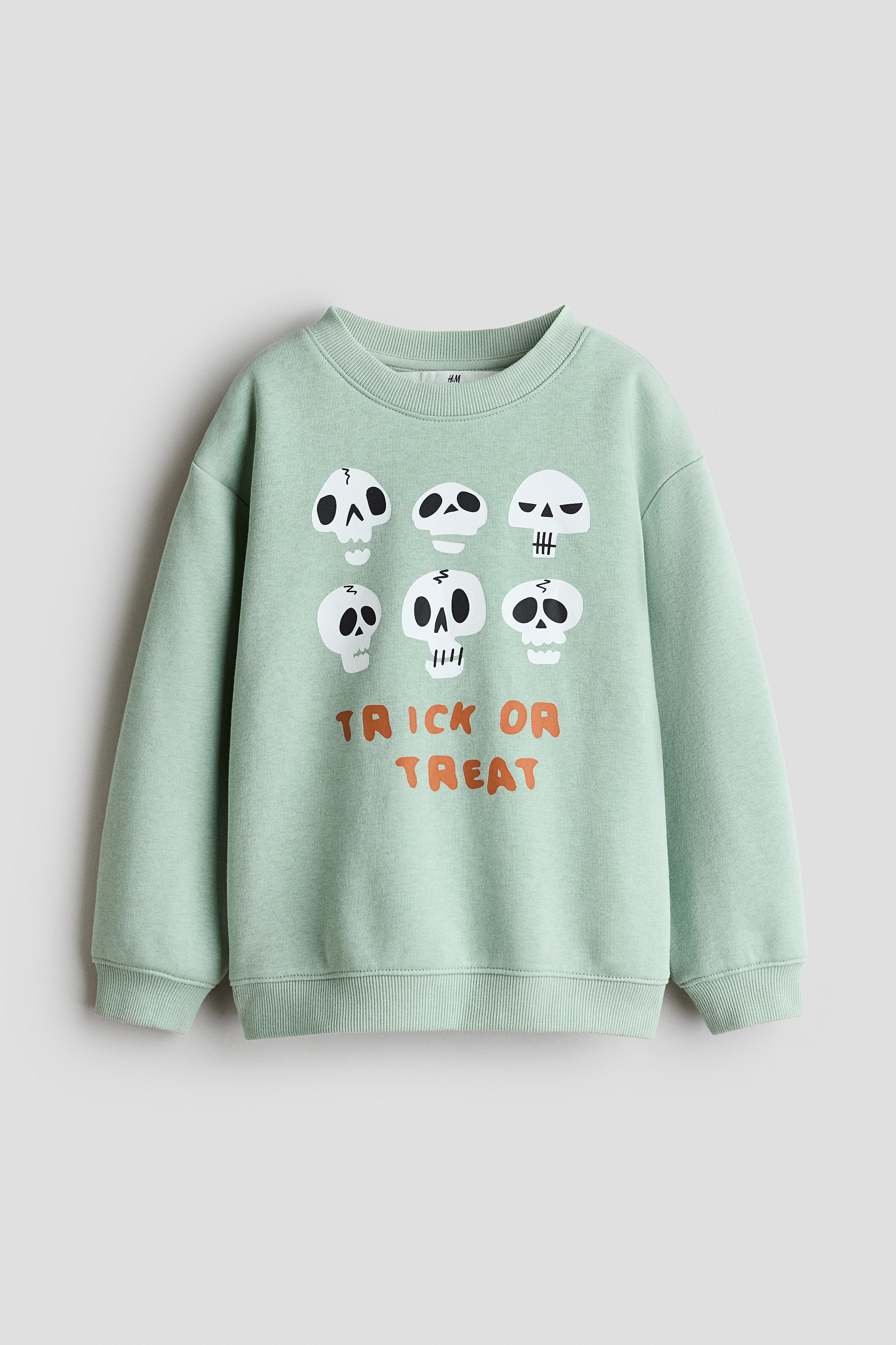 Printed brushed-inside sweatshirtModel