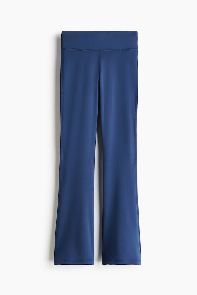 Flared sports leggings with DryMove™ - Storm blue/Black/Navy blue/Grape/Purple mole/Light khaki green/Lilac plum/Forest green - 1