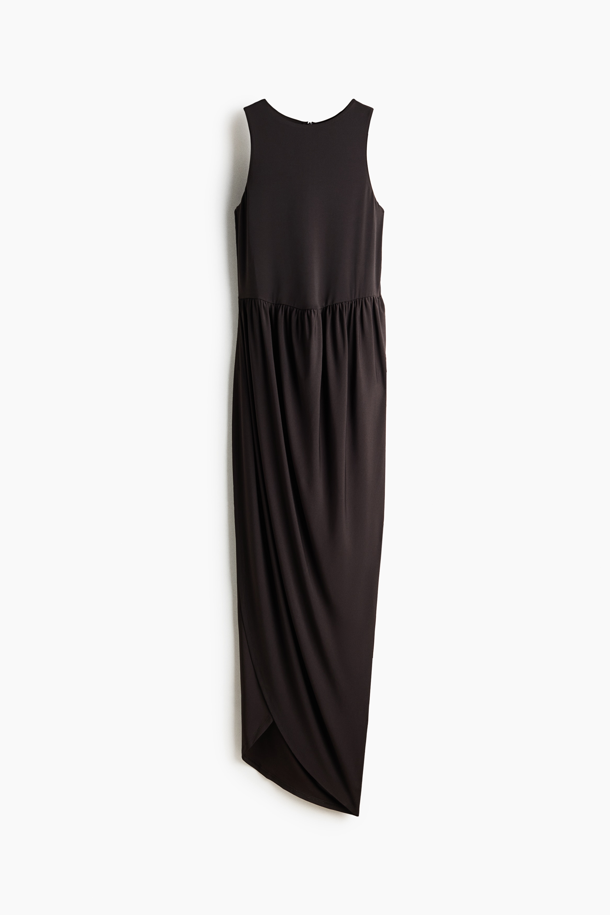 Maxivestido con falda tulipán - Café oscuro