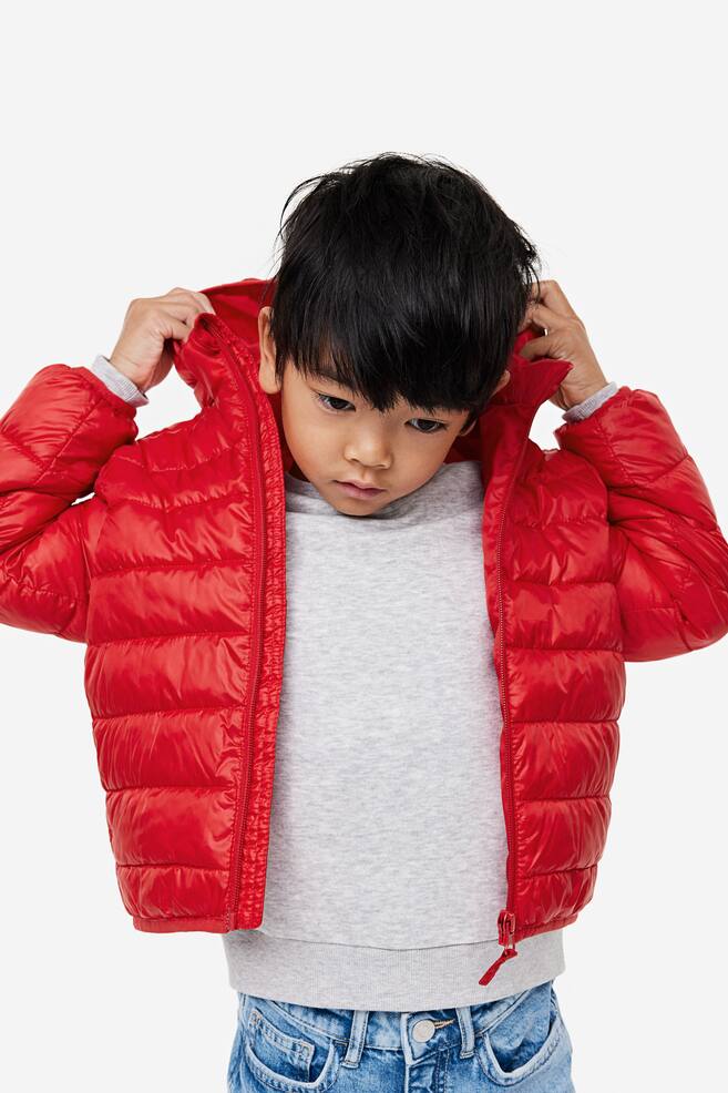 Water-repellent puffer jacket - Bright red/Black/Dusty rose/Navy blue/dc - 4