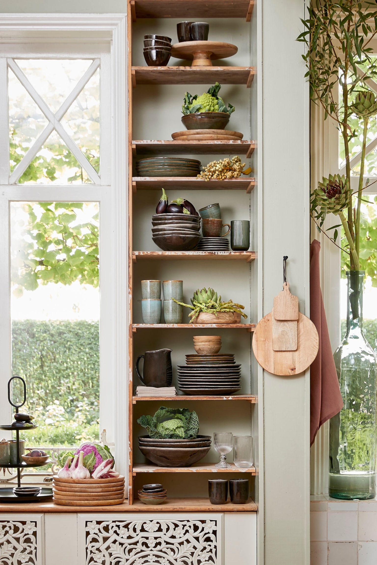 Set Van 6 Drinkglazen - Transparant/Grijs/Lichtgroen/Paars/Blauw - 3