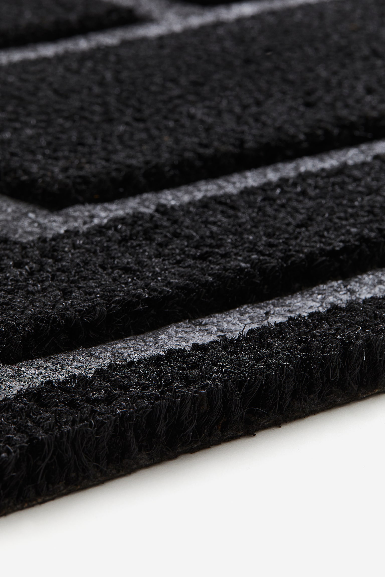 Coconut fibre doormat - Black - 2