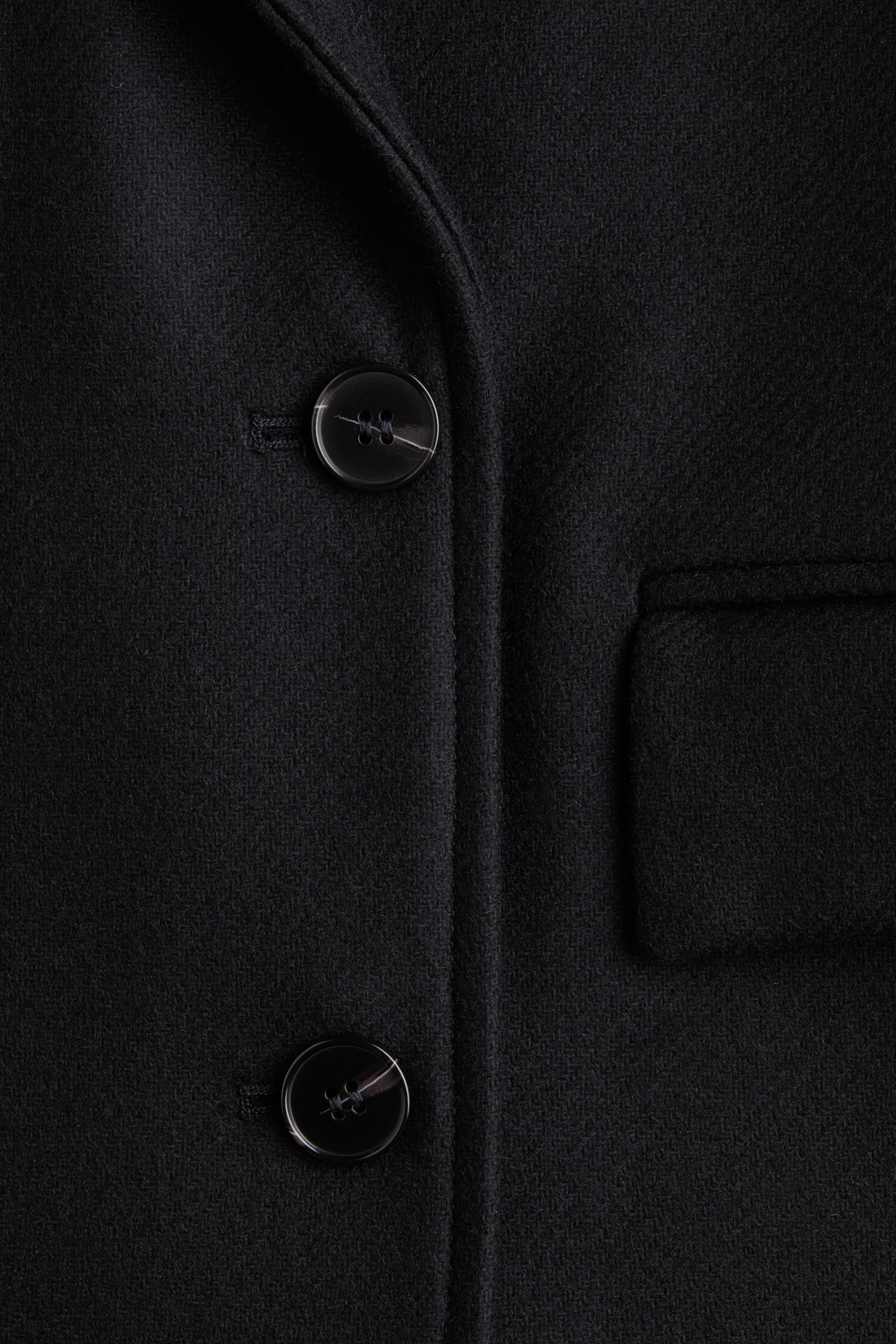 Double-Breasted Wool-Blend Coat