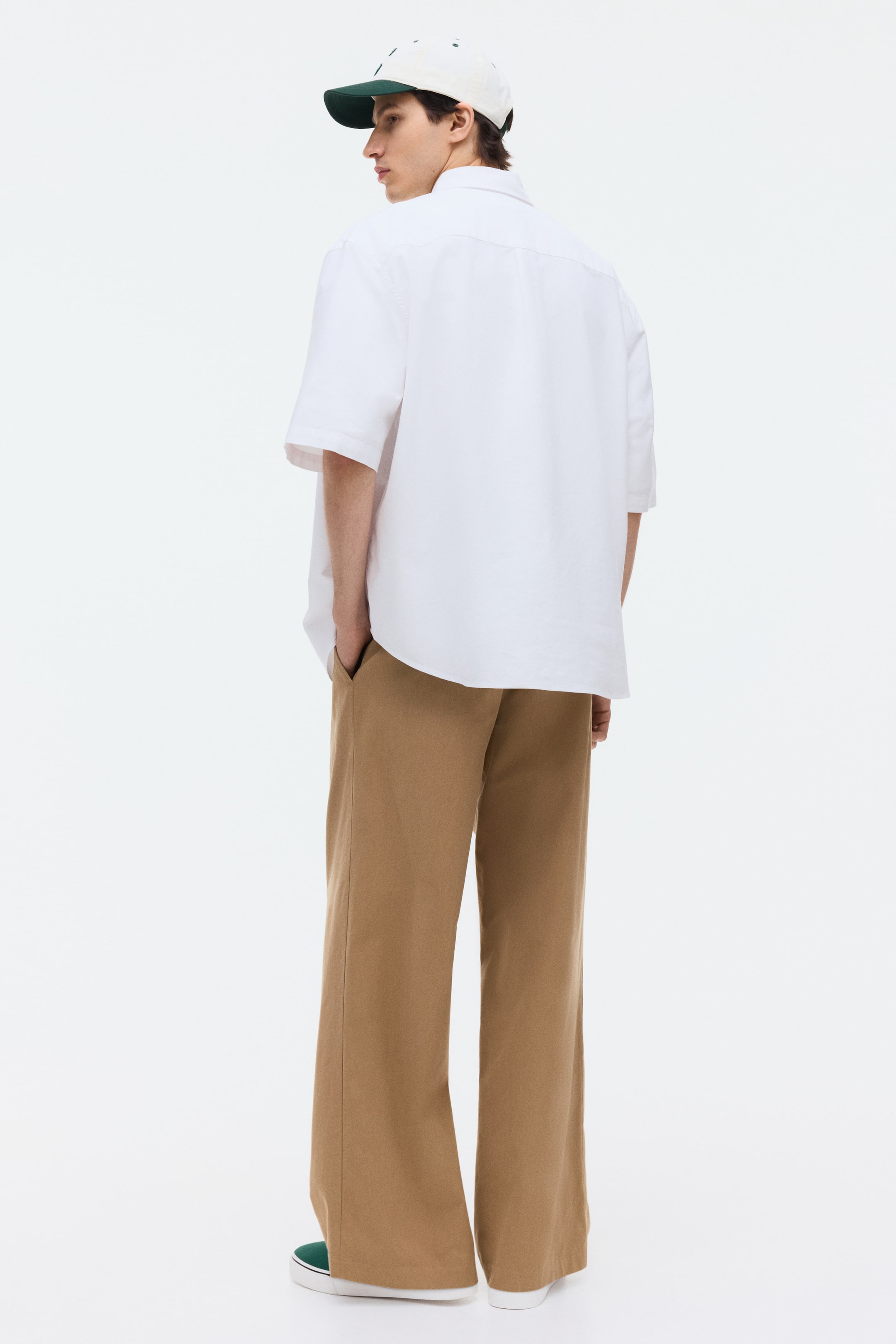 Chemise Oxford décontractée avec manches courtes