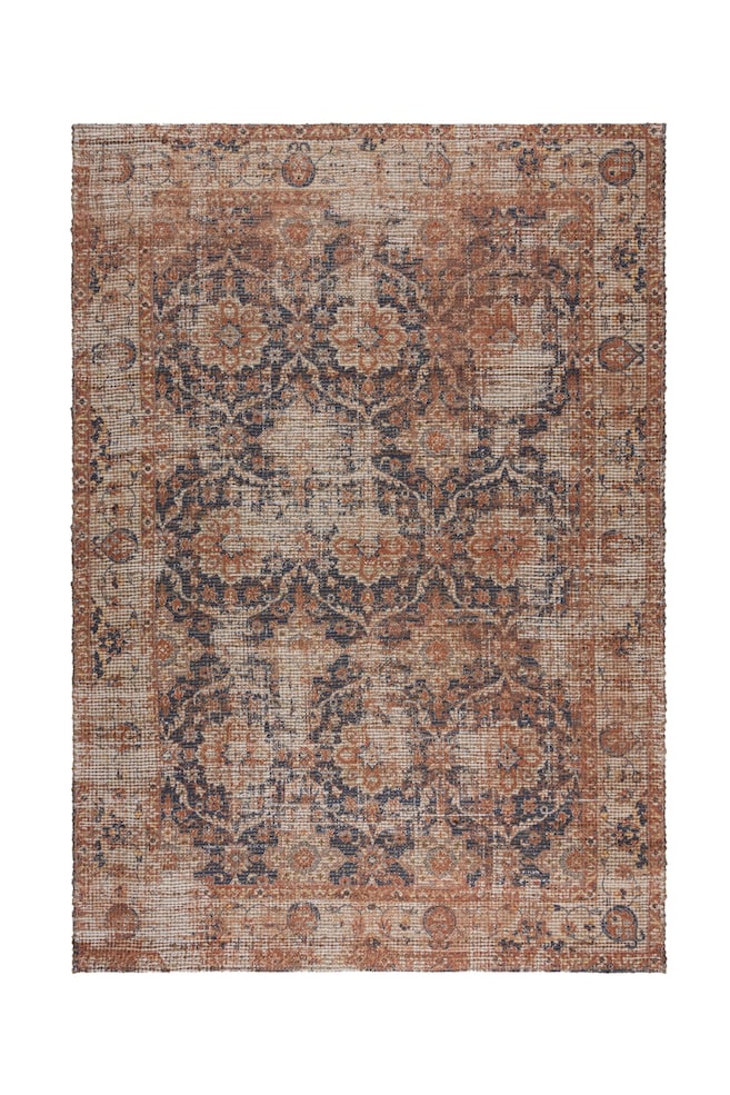Miley Vintage-teppich Aus Jutemix - Blau - 1