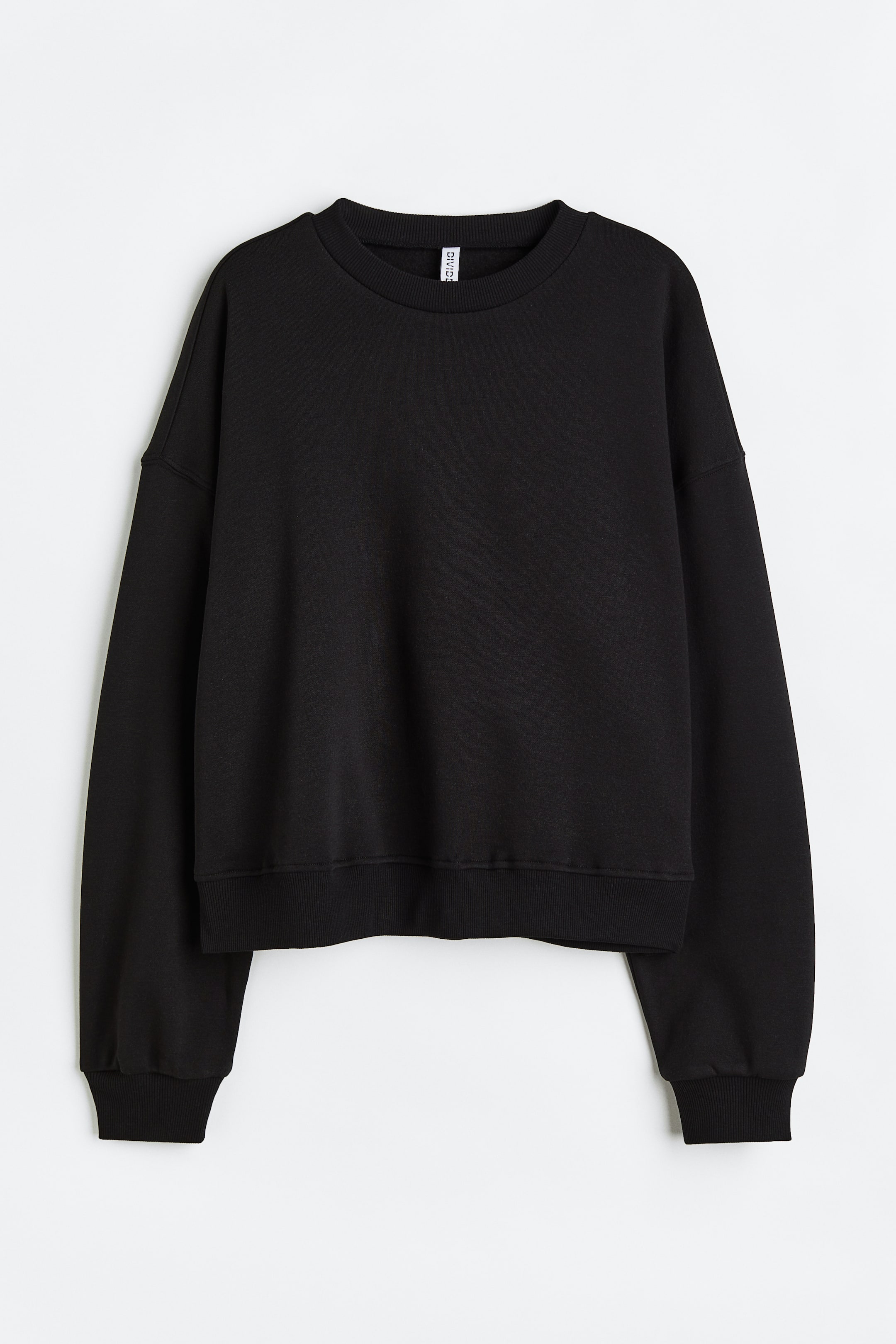 Sweatshirt - Round Neck - Long sleeve - Black - Ladies | H&M US