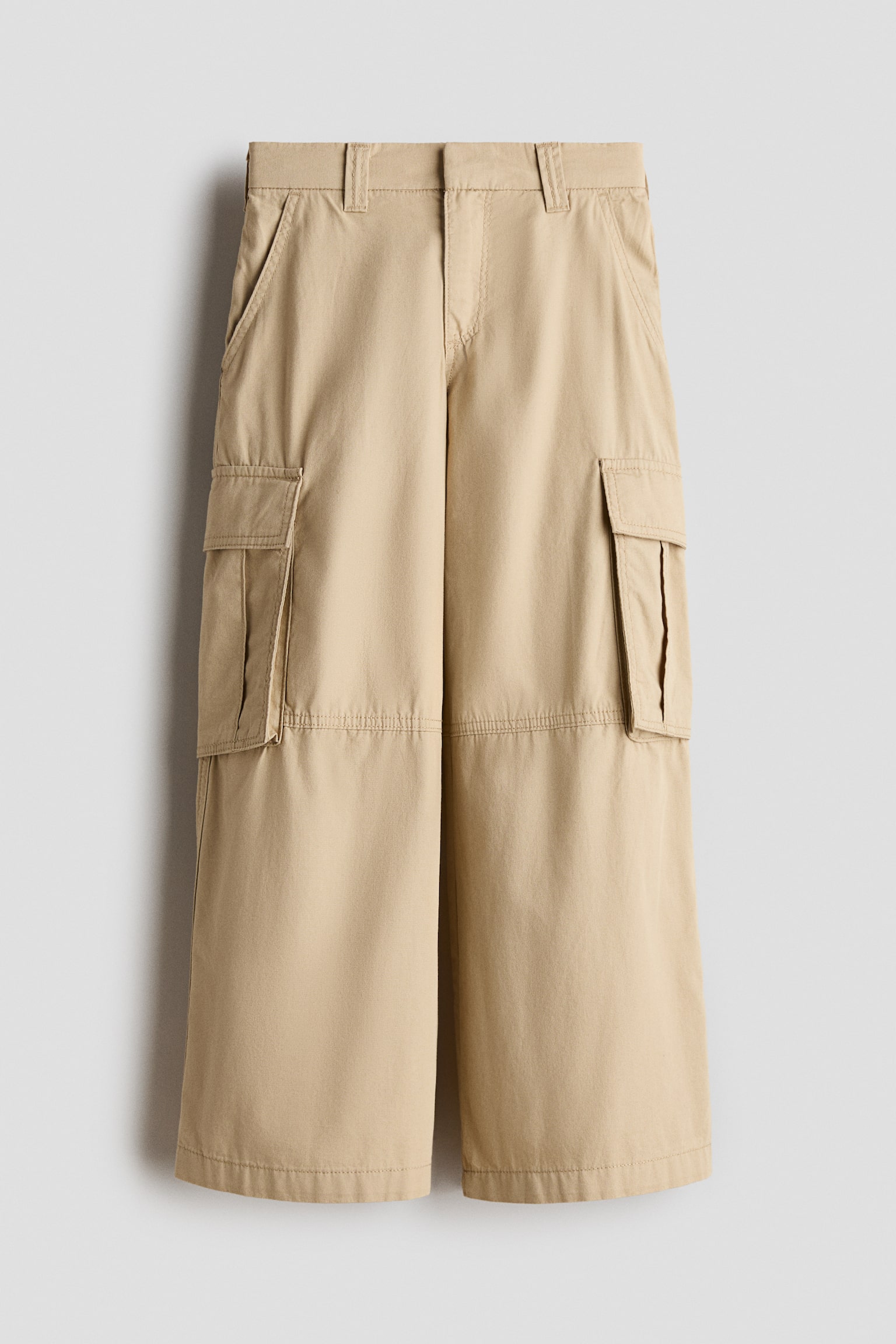 Quần dài túi hộp - Màu be/Màu đen