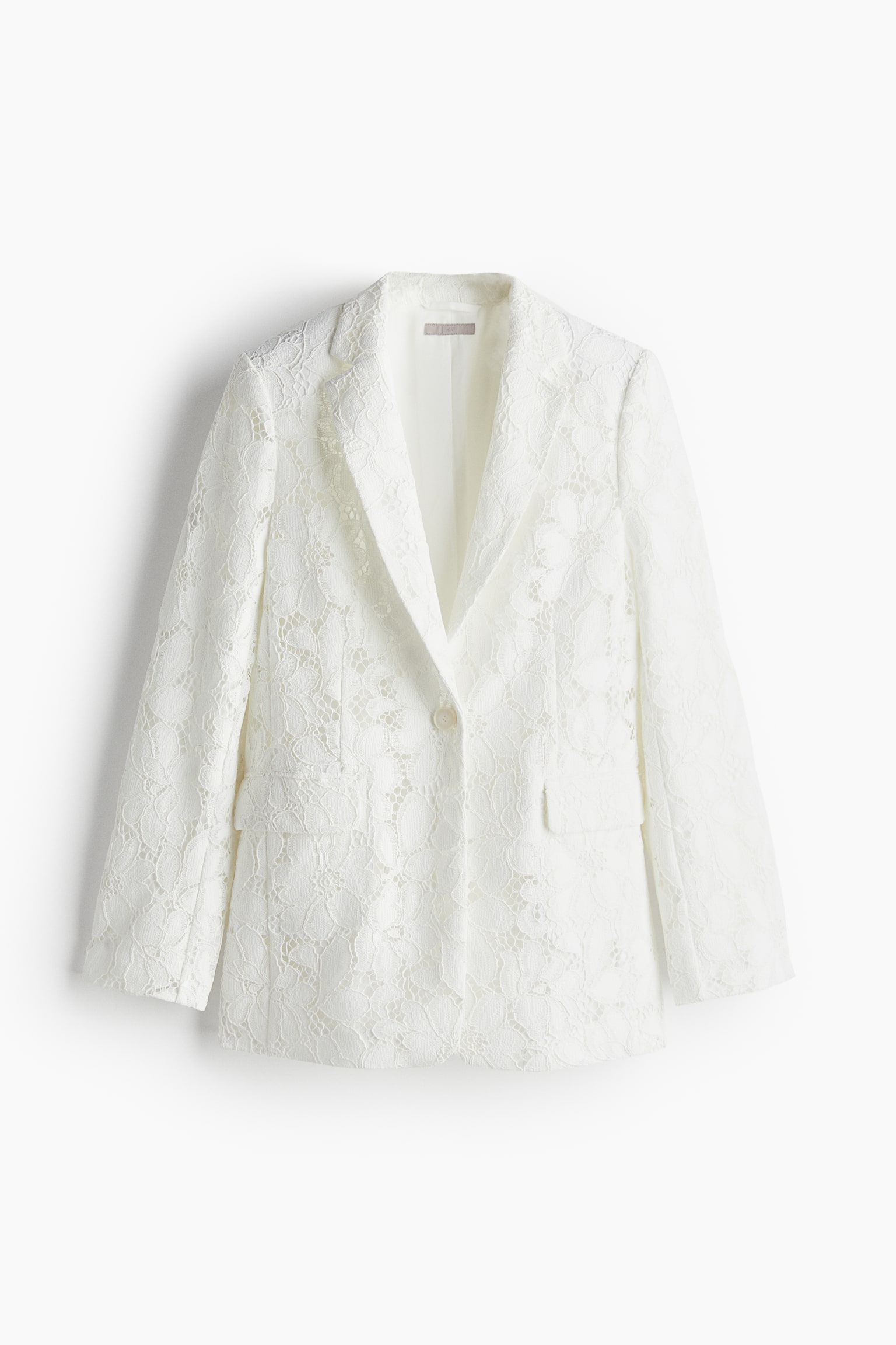 Lace blazer - White - 1