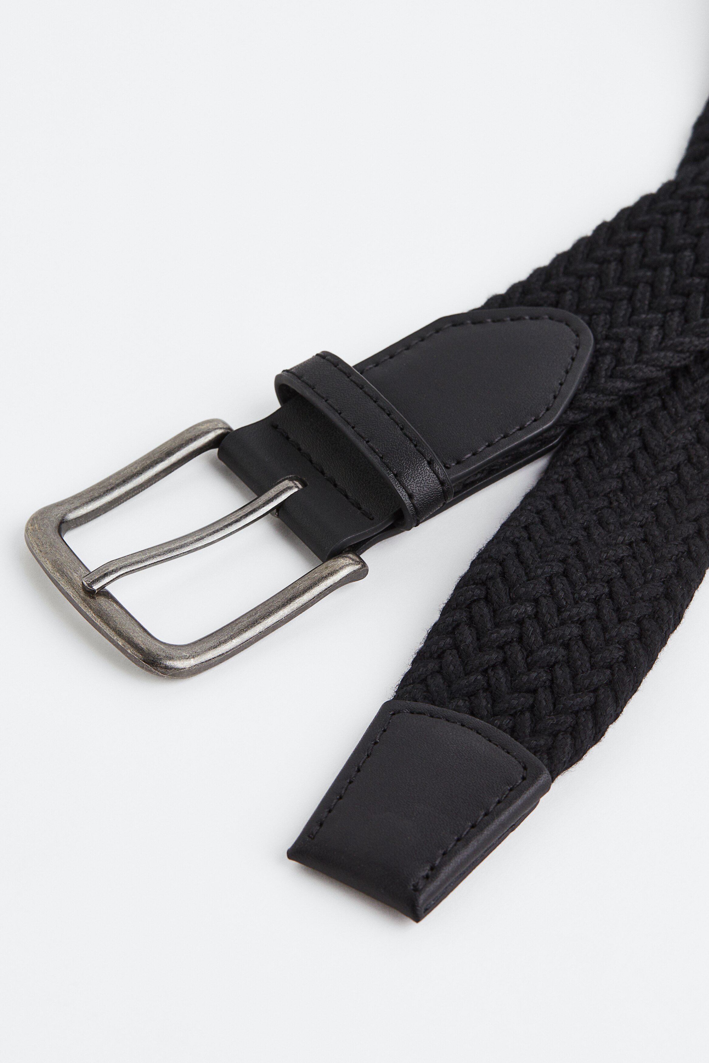 ?Bundled? H&M || Braided Belt Duo Braided belt - Black - Men | H&M IN main image 4