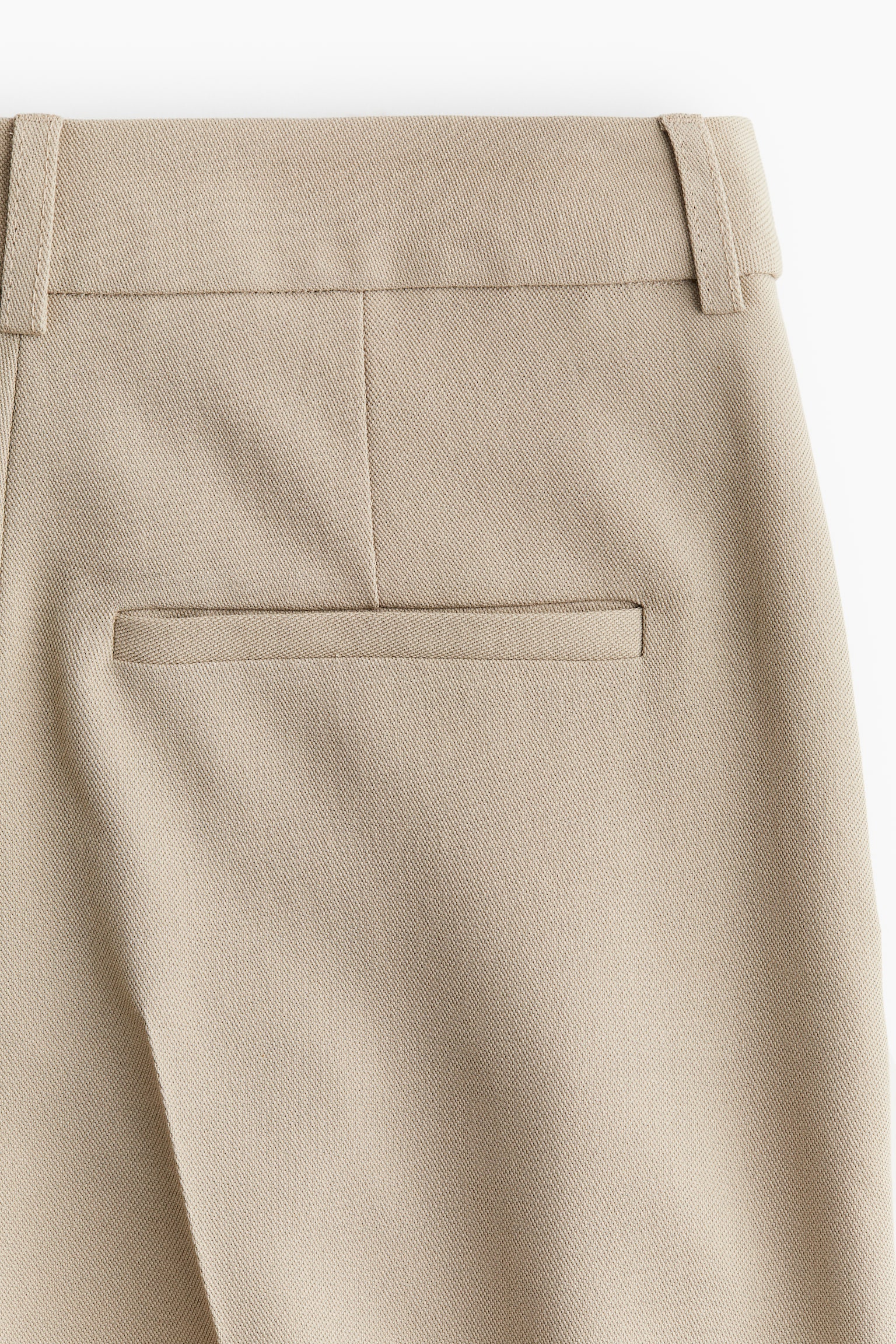 Wide tailored trousers - Light beige/Dark grey/Black - 3