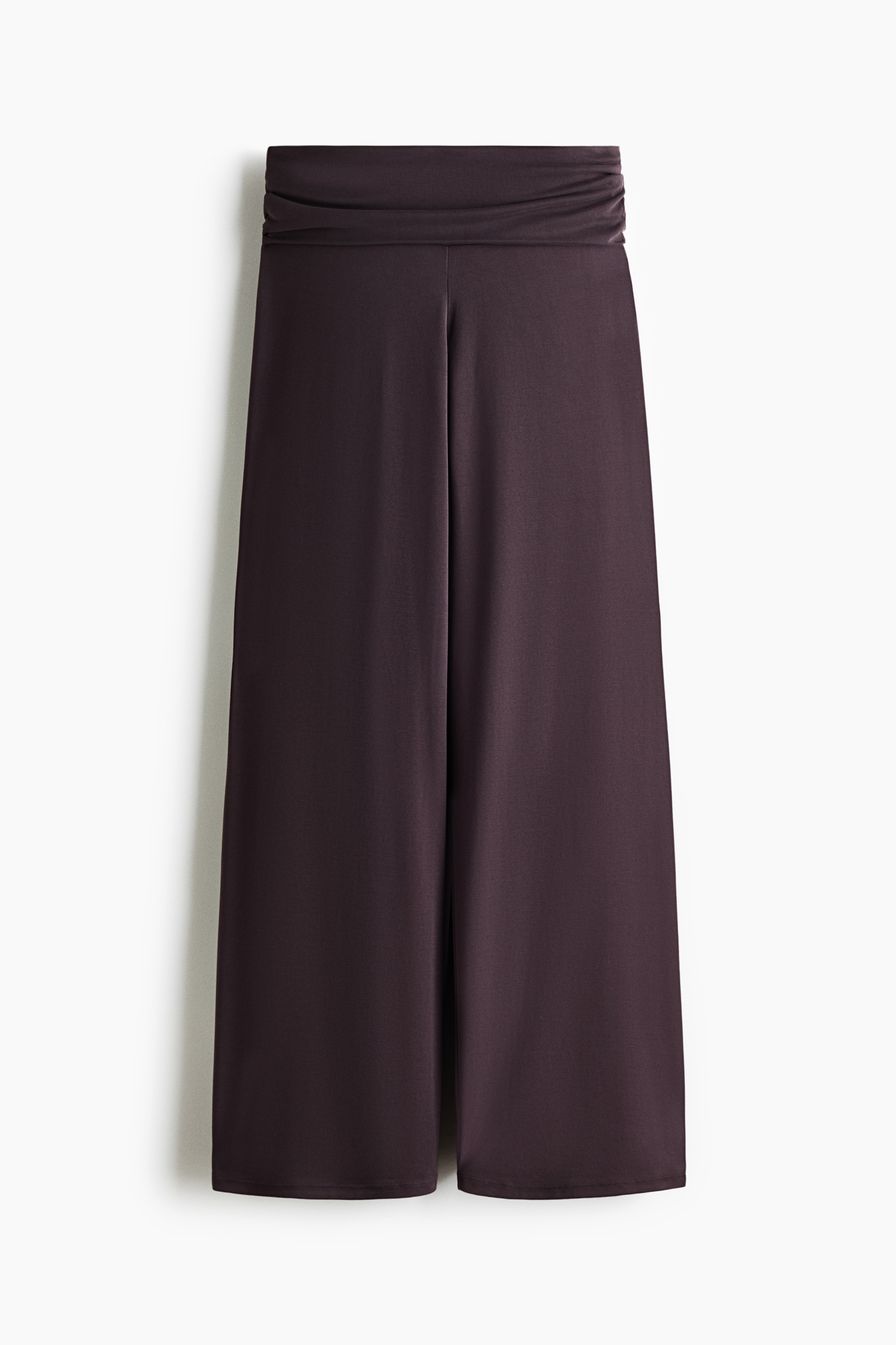 Foldover-waist sports trousers - Plum/Dark dusty pink/Light maroon