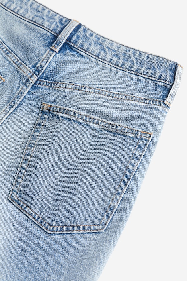 Vintage Straight High Jeans - Lys denimblå/Denimblå - 3