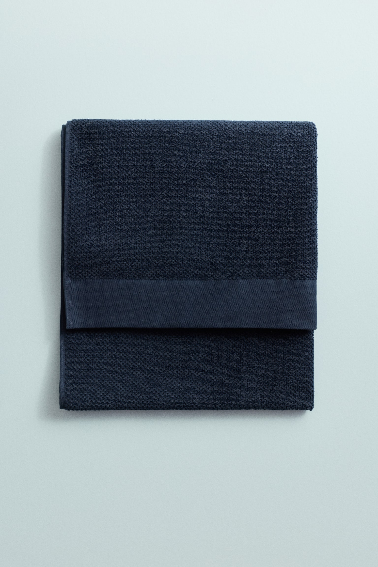 Cotton terry bath towel - Navy blue/Powder pink/Sage green/Dark green/Sage green/Dark green/Light beige/Light grey/White/Dark brown/Black/Light dusty blue - 2
