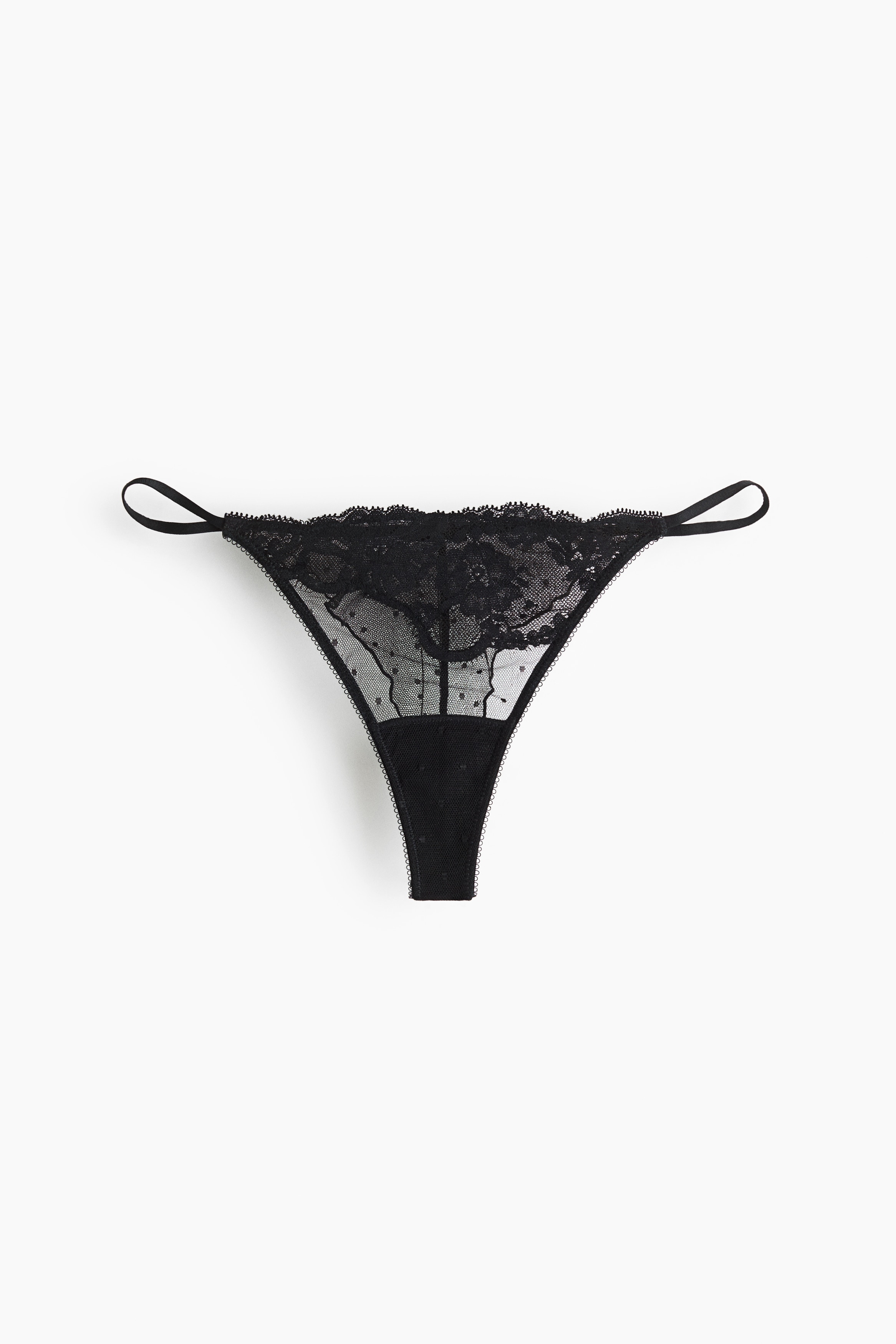 Spetstrosa tanga thongModell