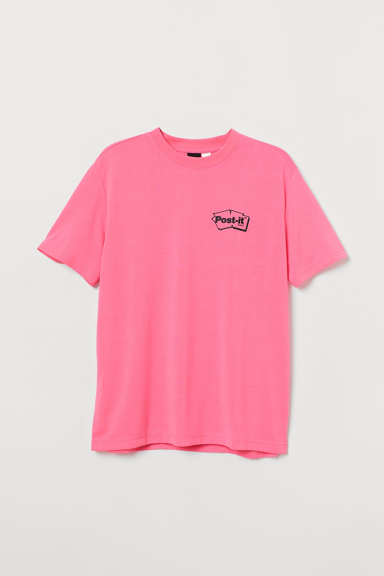 Printed T-shirt Neon pink Men H&M
