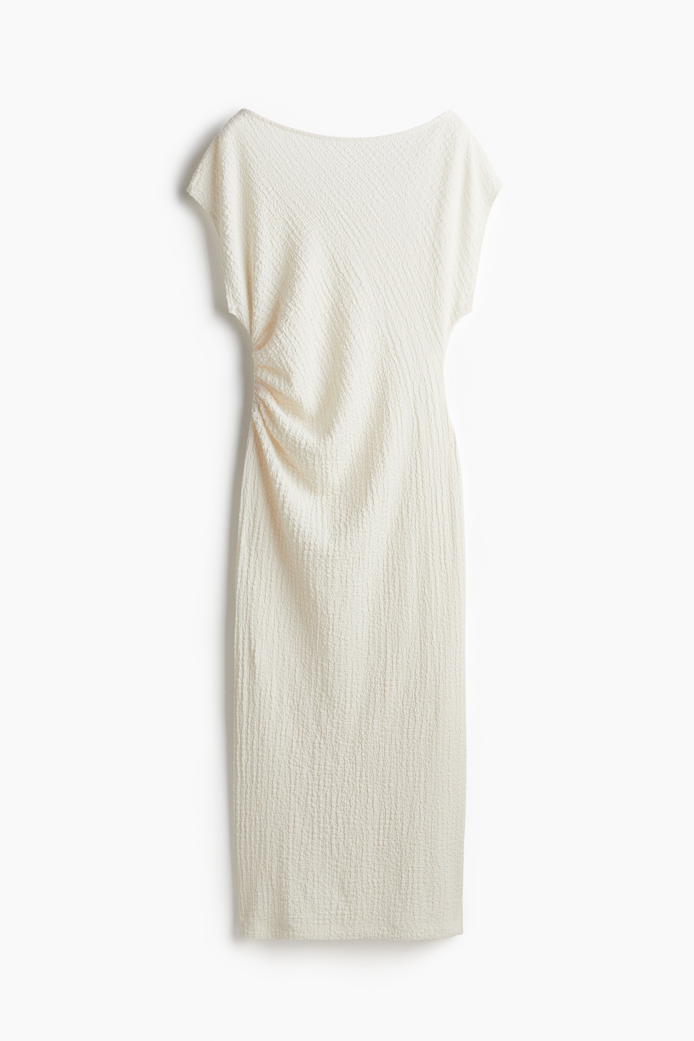 Textured jersey dress