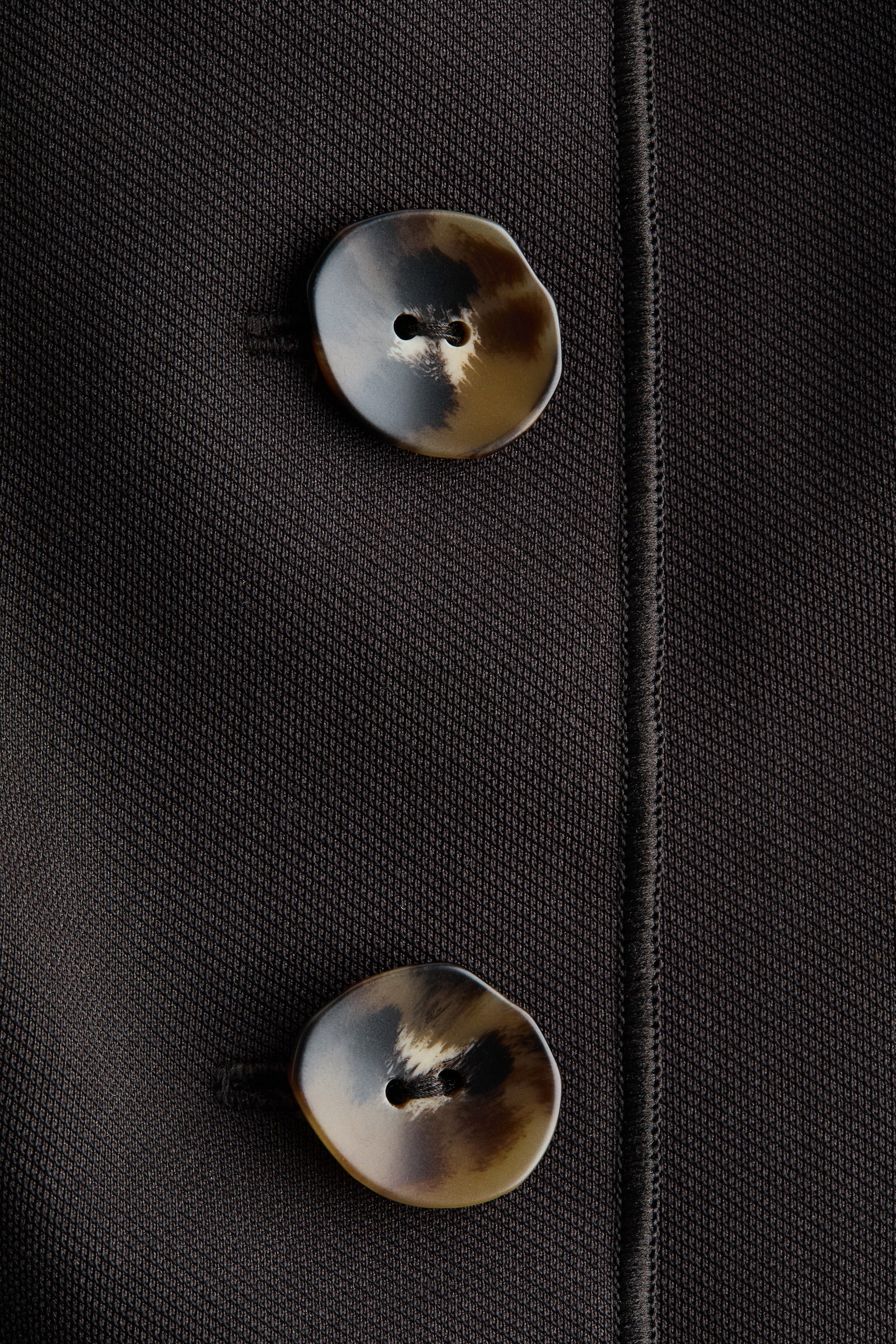 וסט ג'רזי - חום כהה/קרם - 3