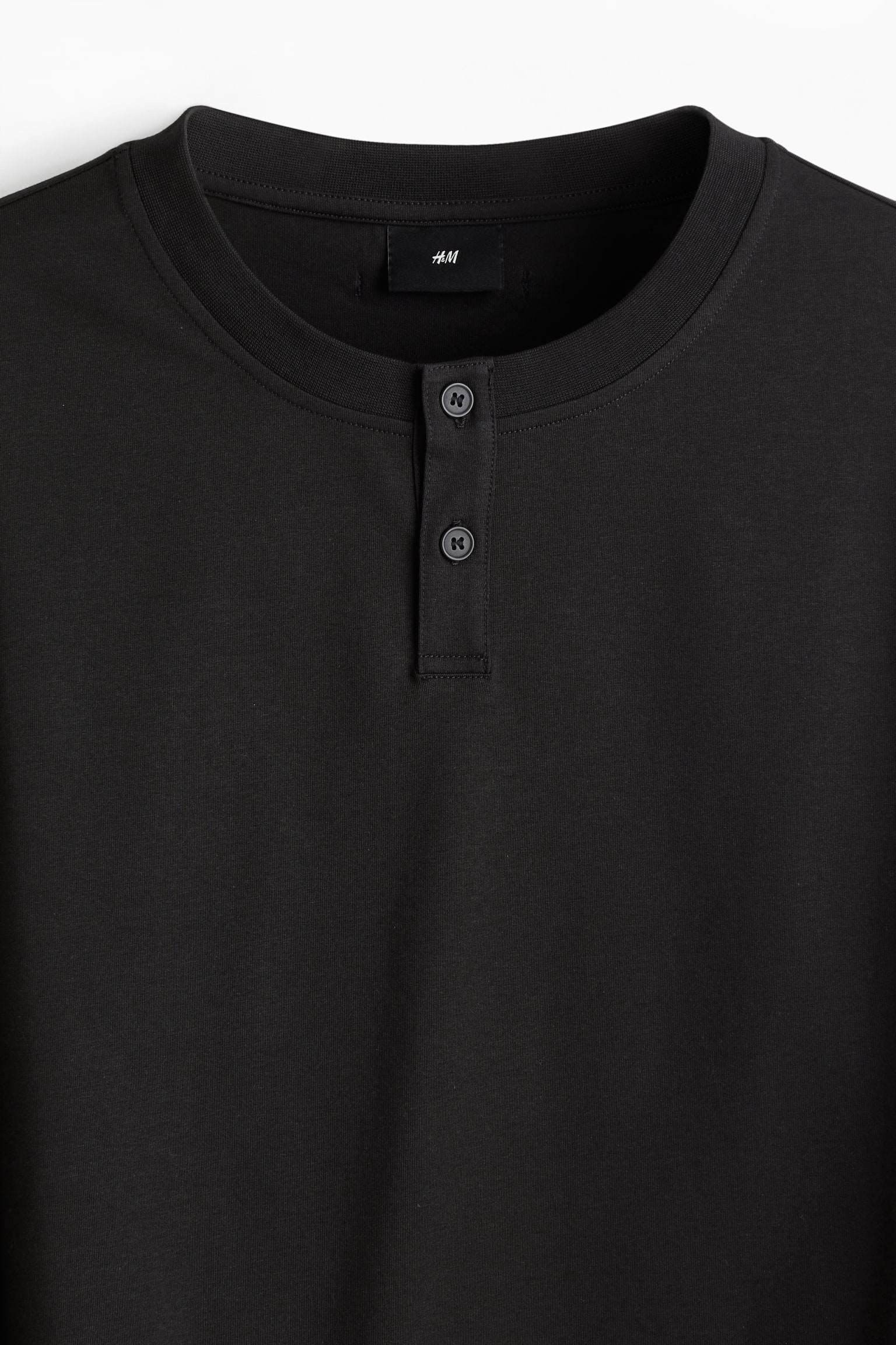 저지 탑 루즈핏 - 블랙/화이트 - 3